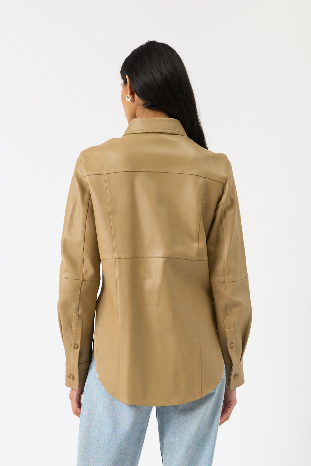 Toteme Slim Leather Shirt
