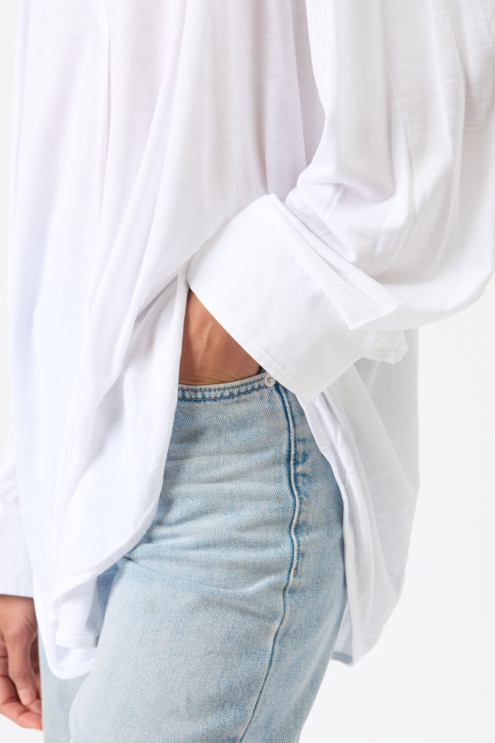 Toteme Fluid Jersey Longline Blouse