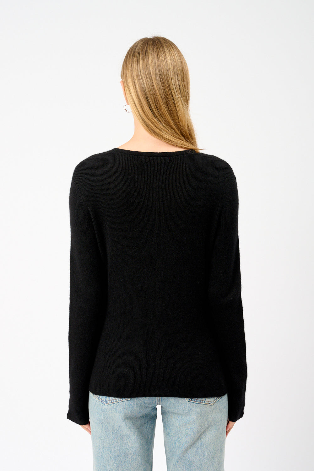Delicash Silk and Cashmere Cardigan Black