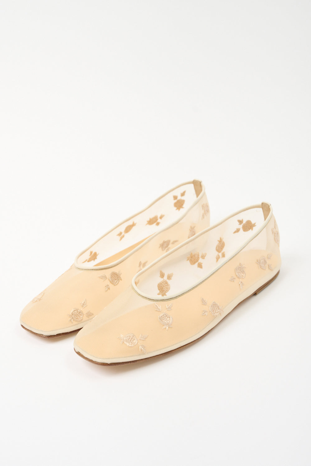 Embroidery Ballet Flats