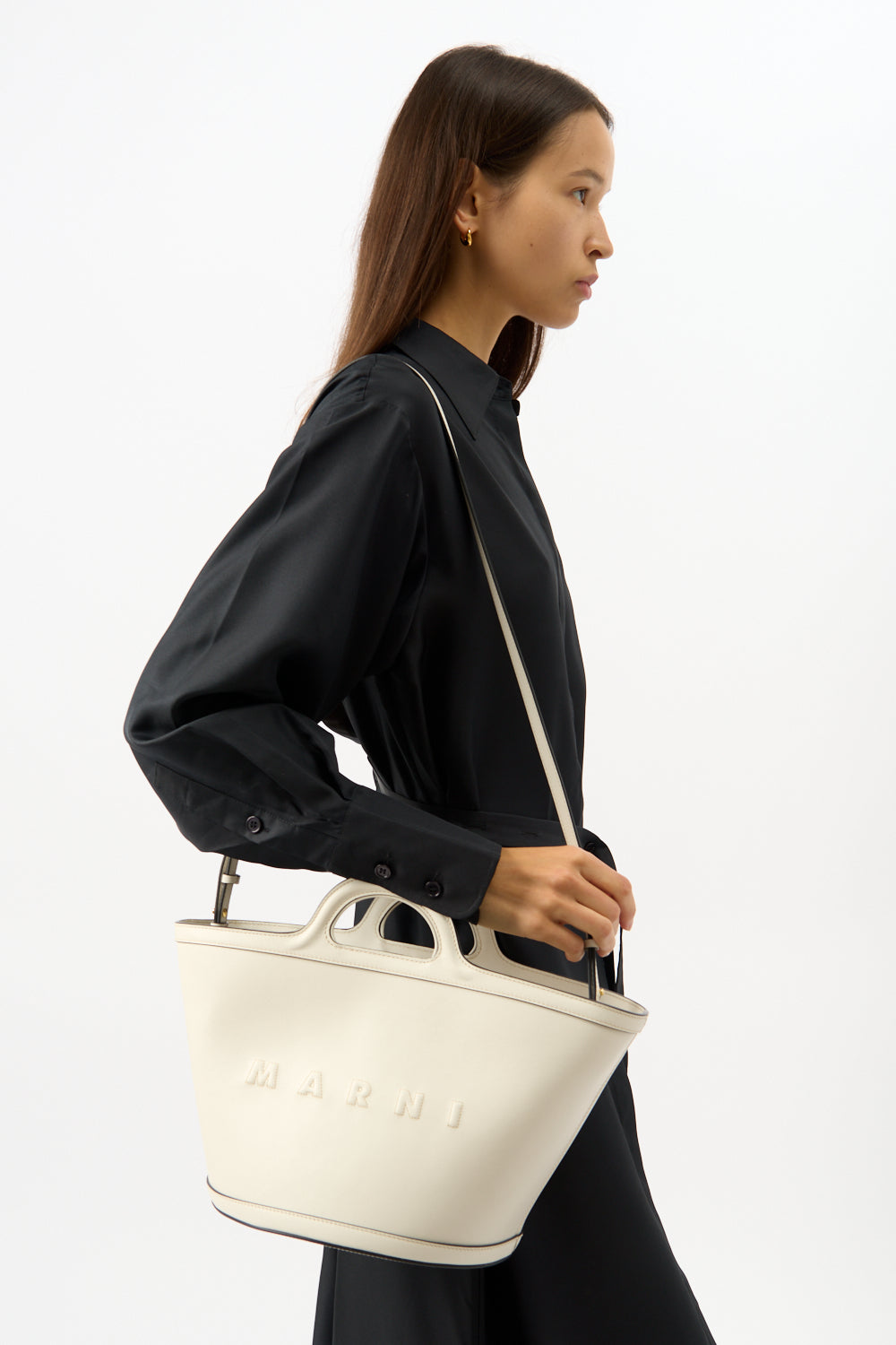 Marni Tropicalia Ivory Small Leather Tote - Bessette