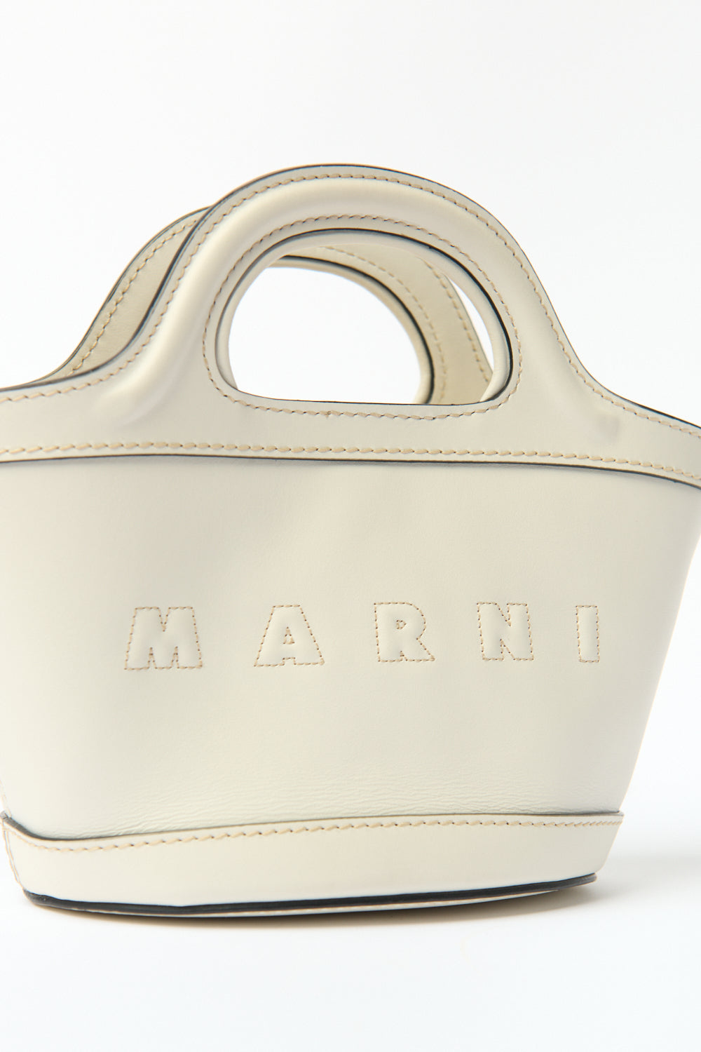 Marni White Micro Tropicalia Tote - Bessette