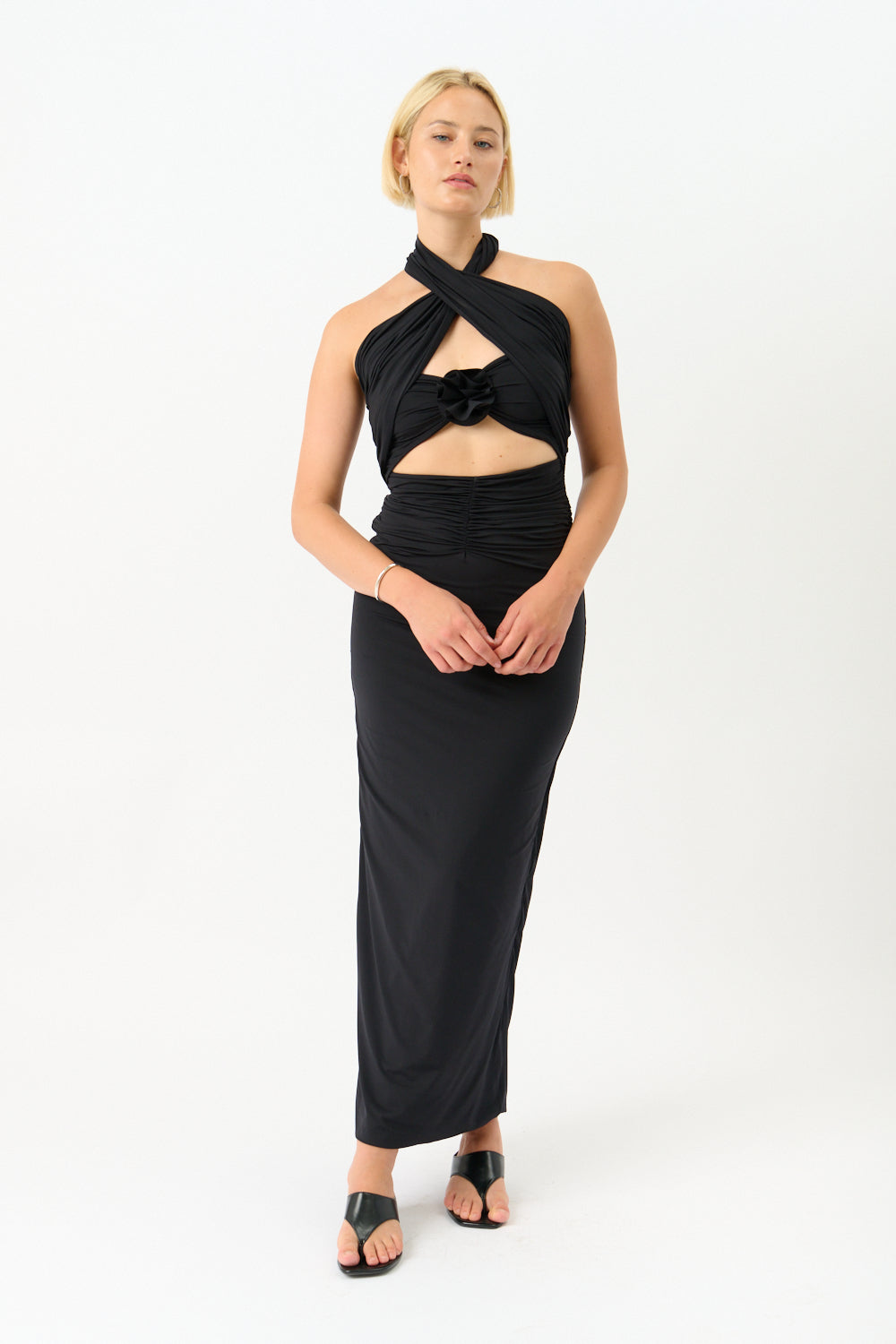 Maygel Coronel Mullet Dress Black