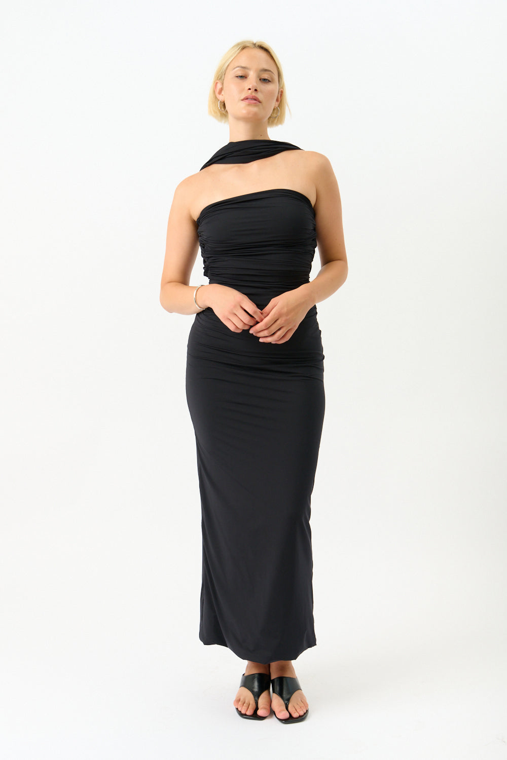 Maygel Coronel Mullet Dress Black