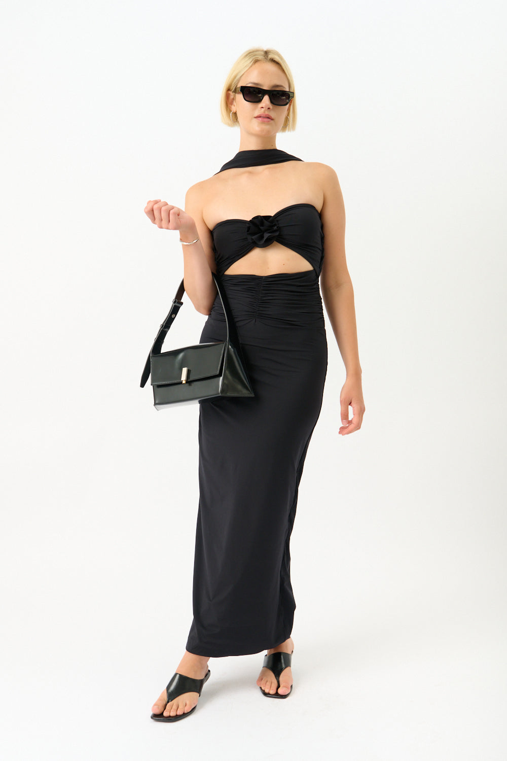 Maygel Coronel Mullet Dress Black