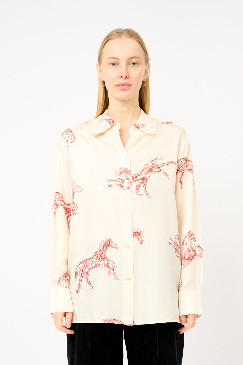 Chemise de cheval en soie Róhe