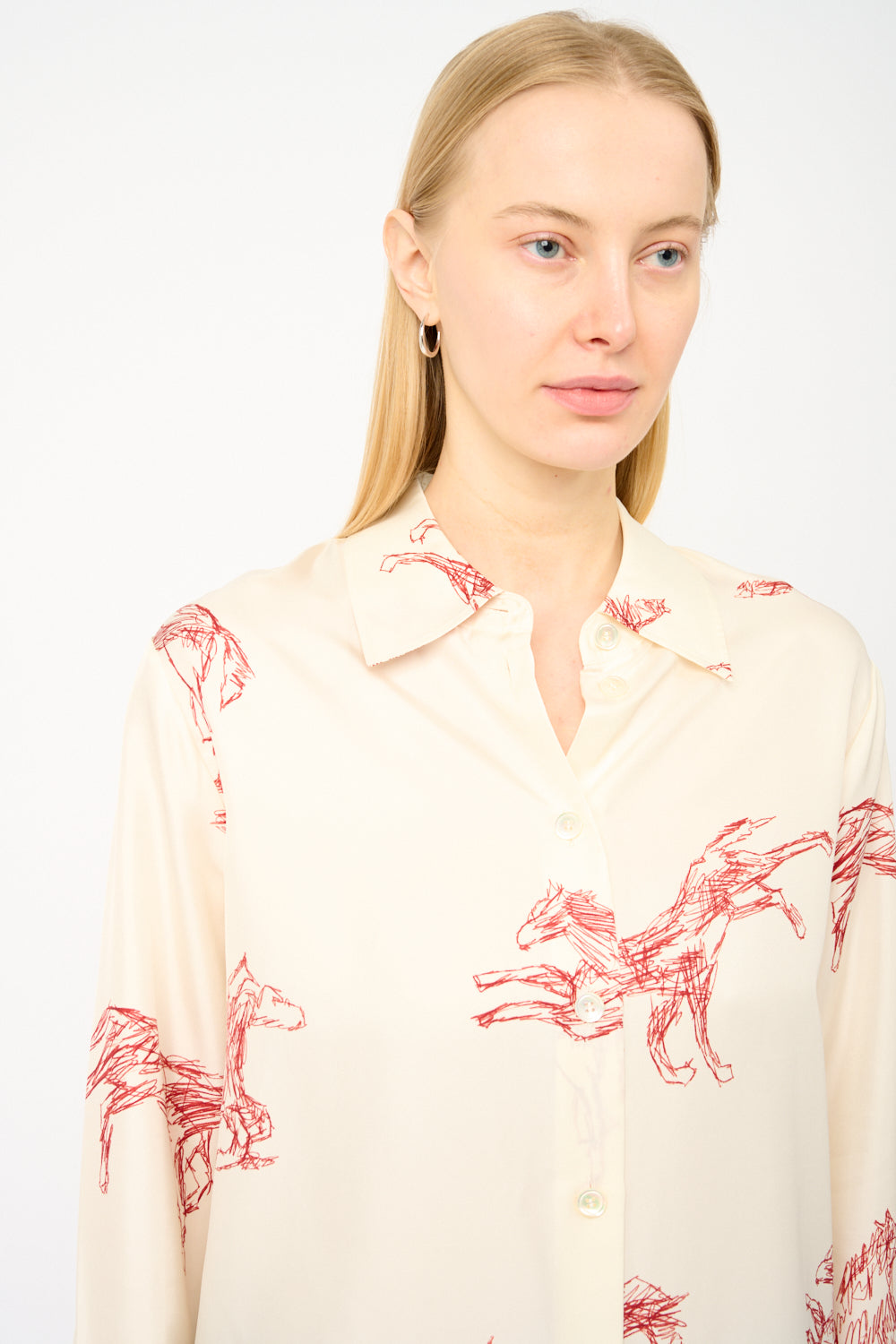 Chemise de cheval en soie Róhe
