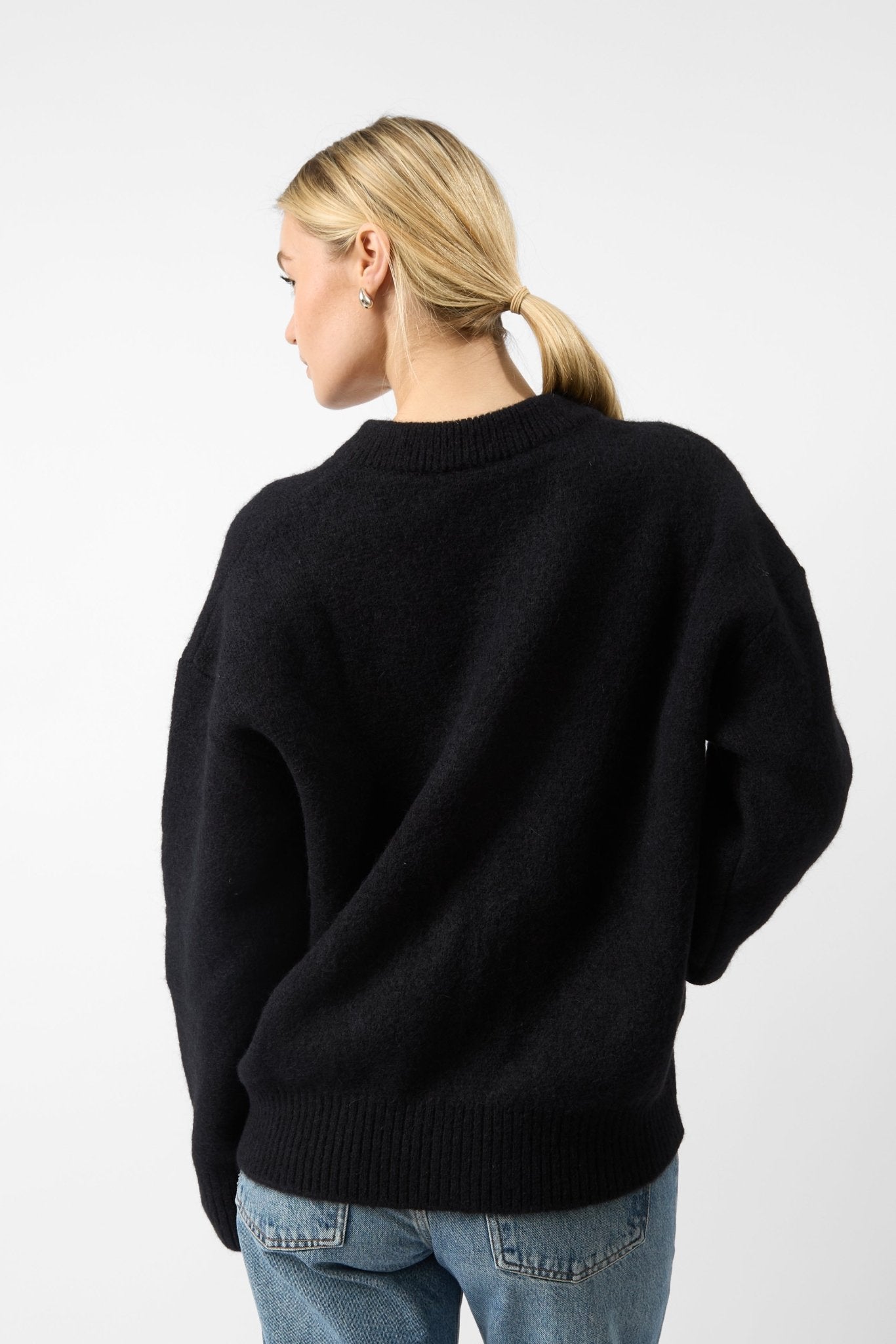 AMI Paris ADC Hairy Alpaca Blend Knit Cardigan - Bessette