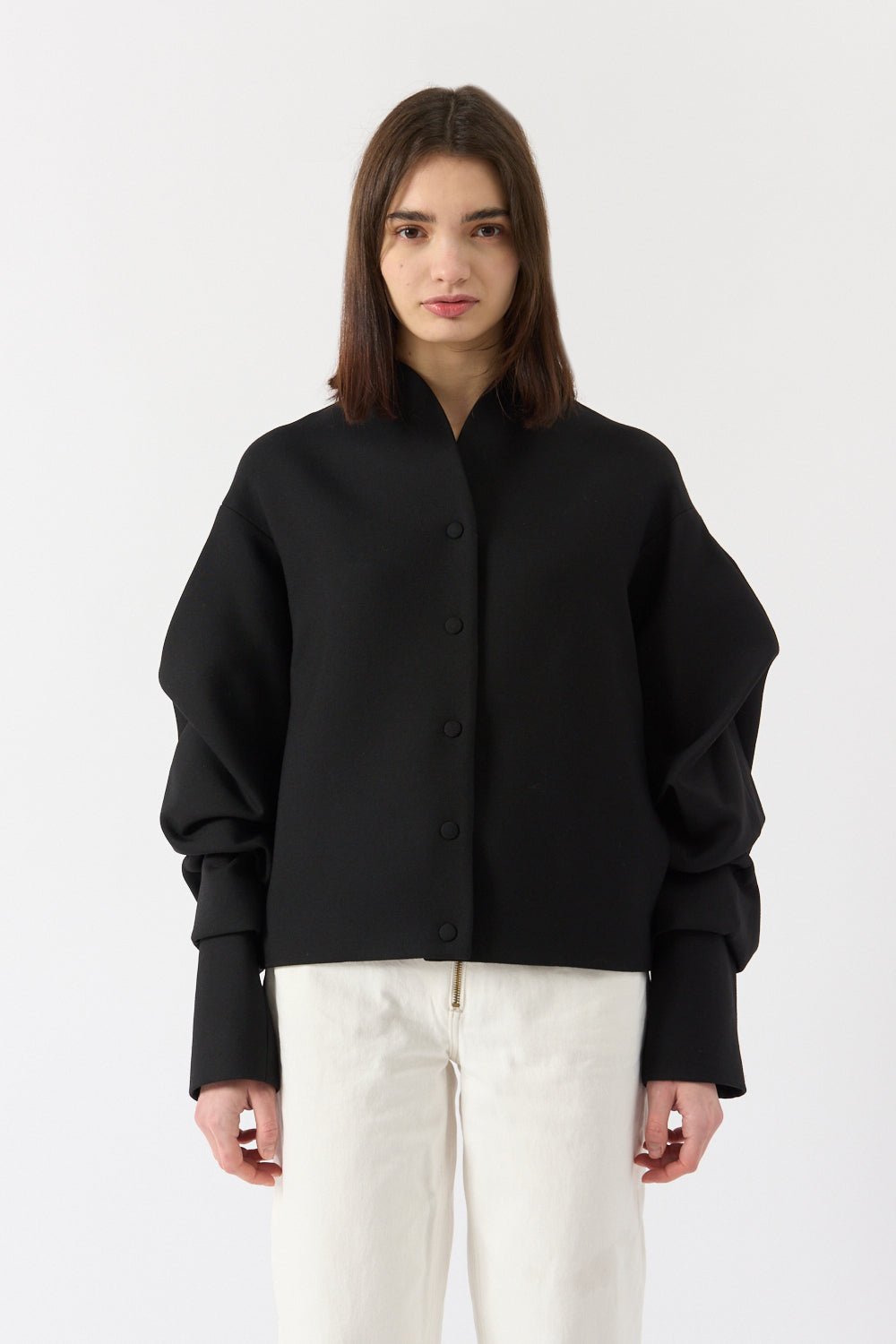 Bite Studios Crinkled Sleeve Jacket - Bessette