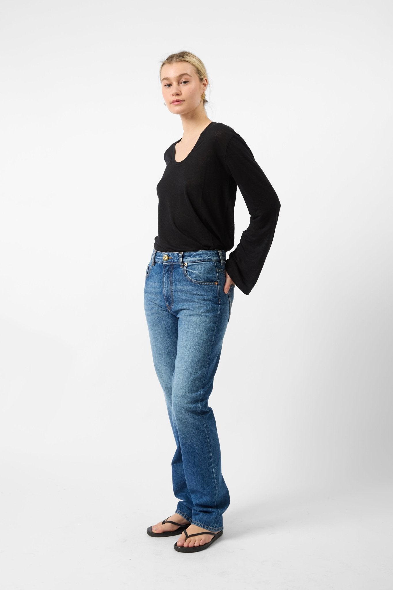Blazé Milano Nariida Paso Denim Straight Jeans - Bessette