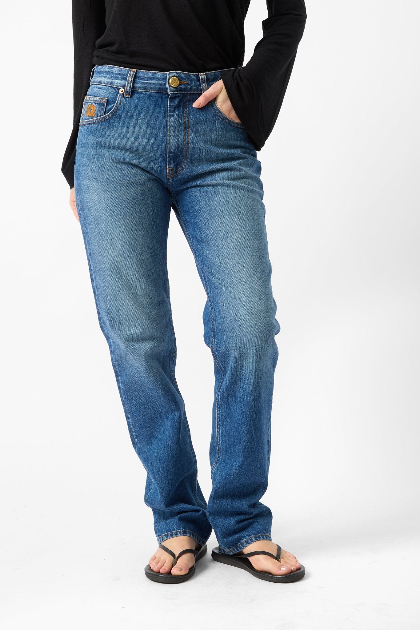 Blazé Milano Nariida Paso Denim Straight Jeans - Bessette