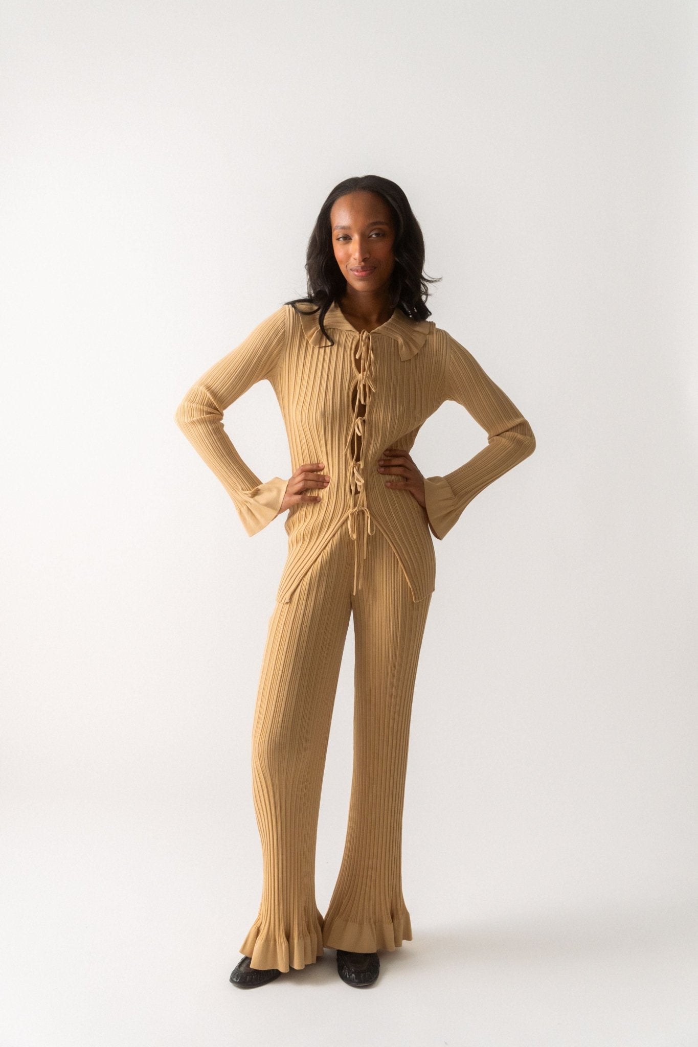 By Malene Birger Devora Rib Knit Cardigan - Bessette