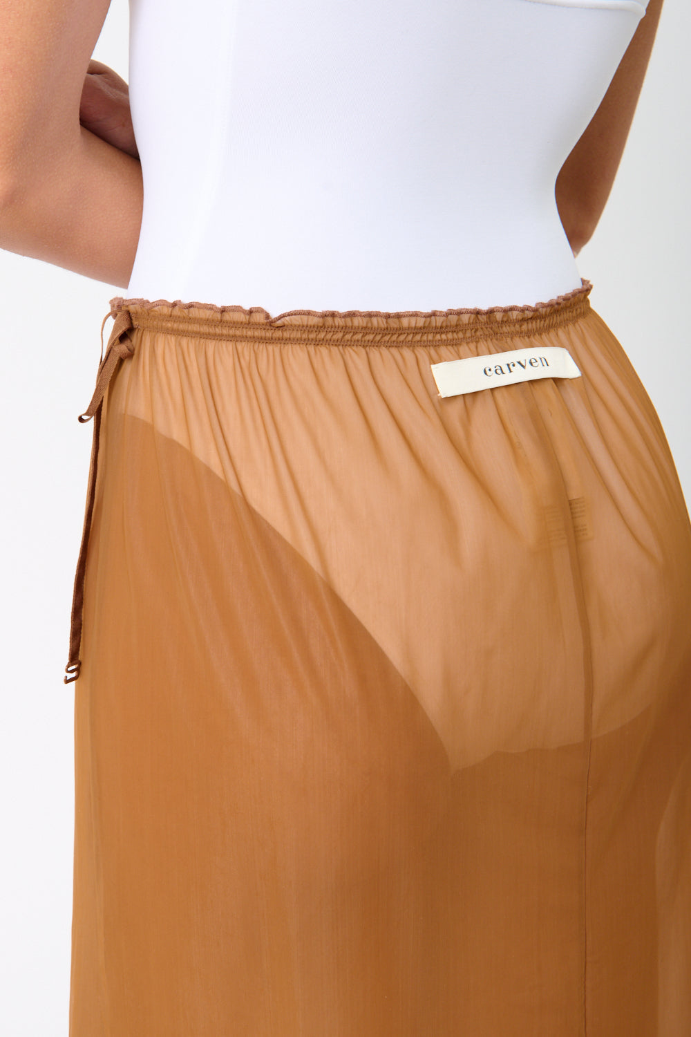 Carven Mesh Midi Skirt - Bessette