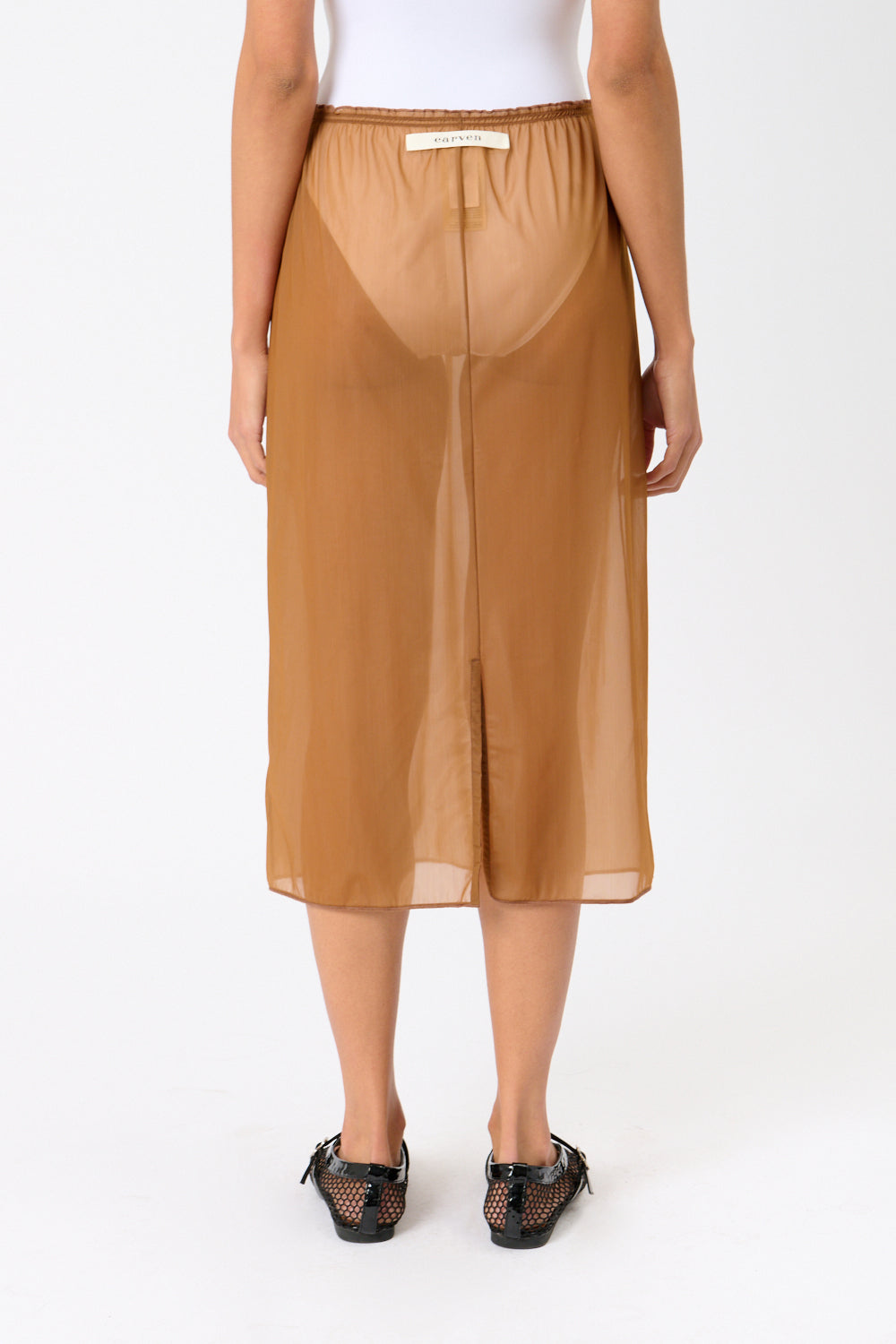 Carven Mesh Midi Skirt - Bessette