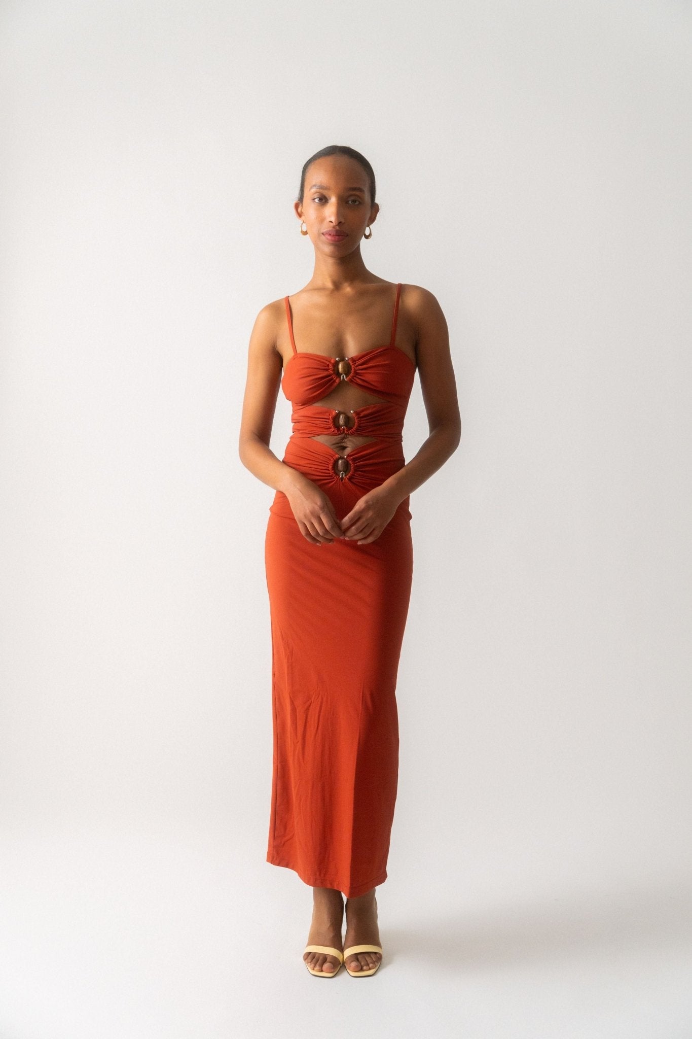 Christopher Esber Red Crystal Orbit Column Dress (6, 8, & 10 UK) Christopher Esber Red Crystal Orbit Column Dress (6, 8, & 10 UK)