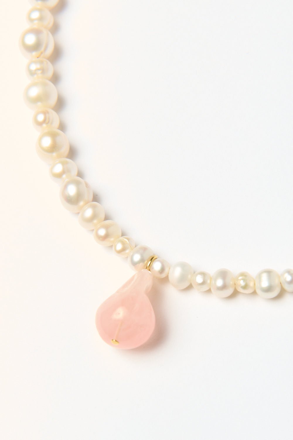 Completedworks Pearl and Rose Quartz Necklace - Bessette
