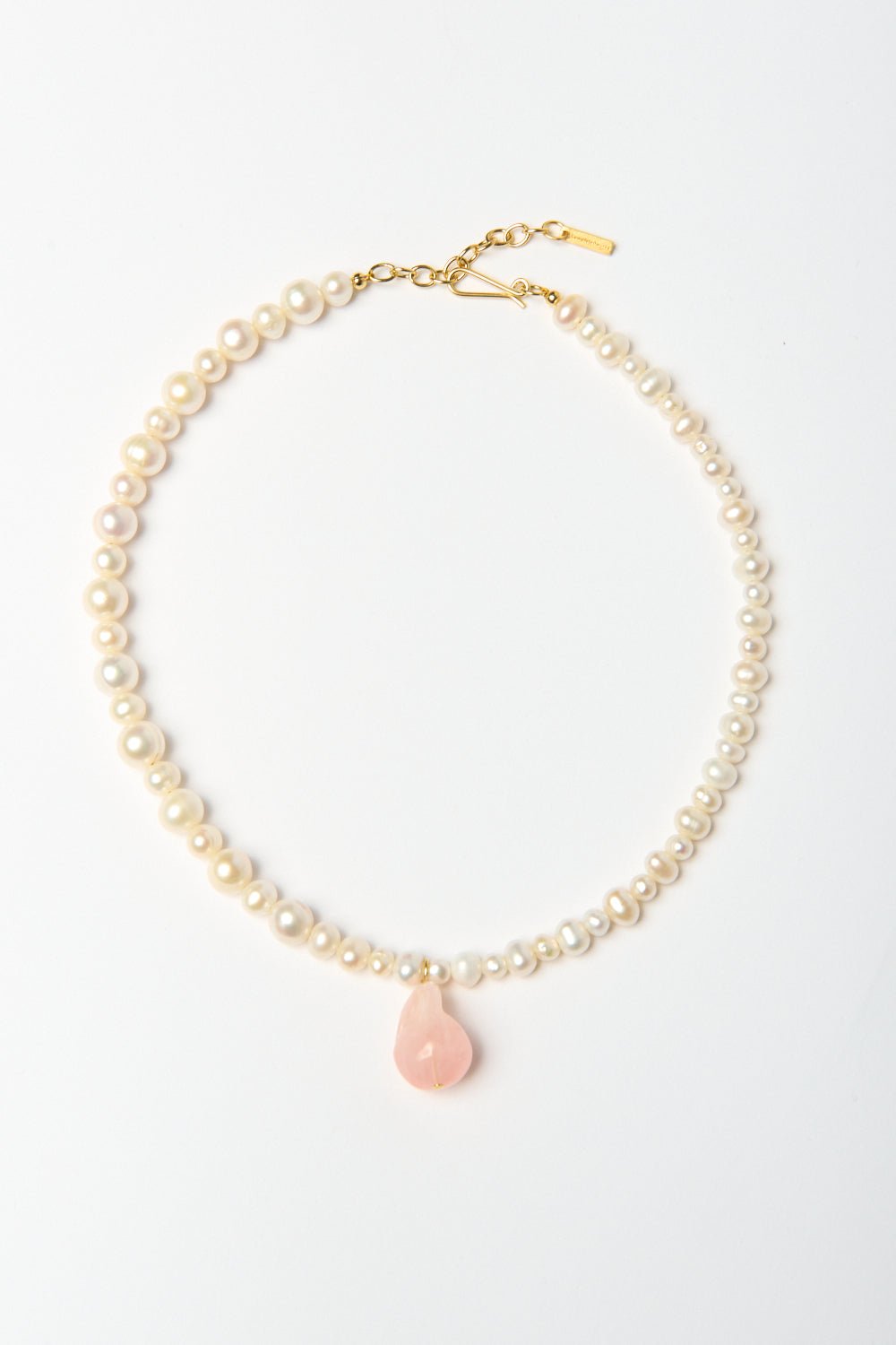 Completedworks Pearl and Rose Quartz Necklace - Bessette