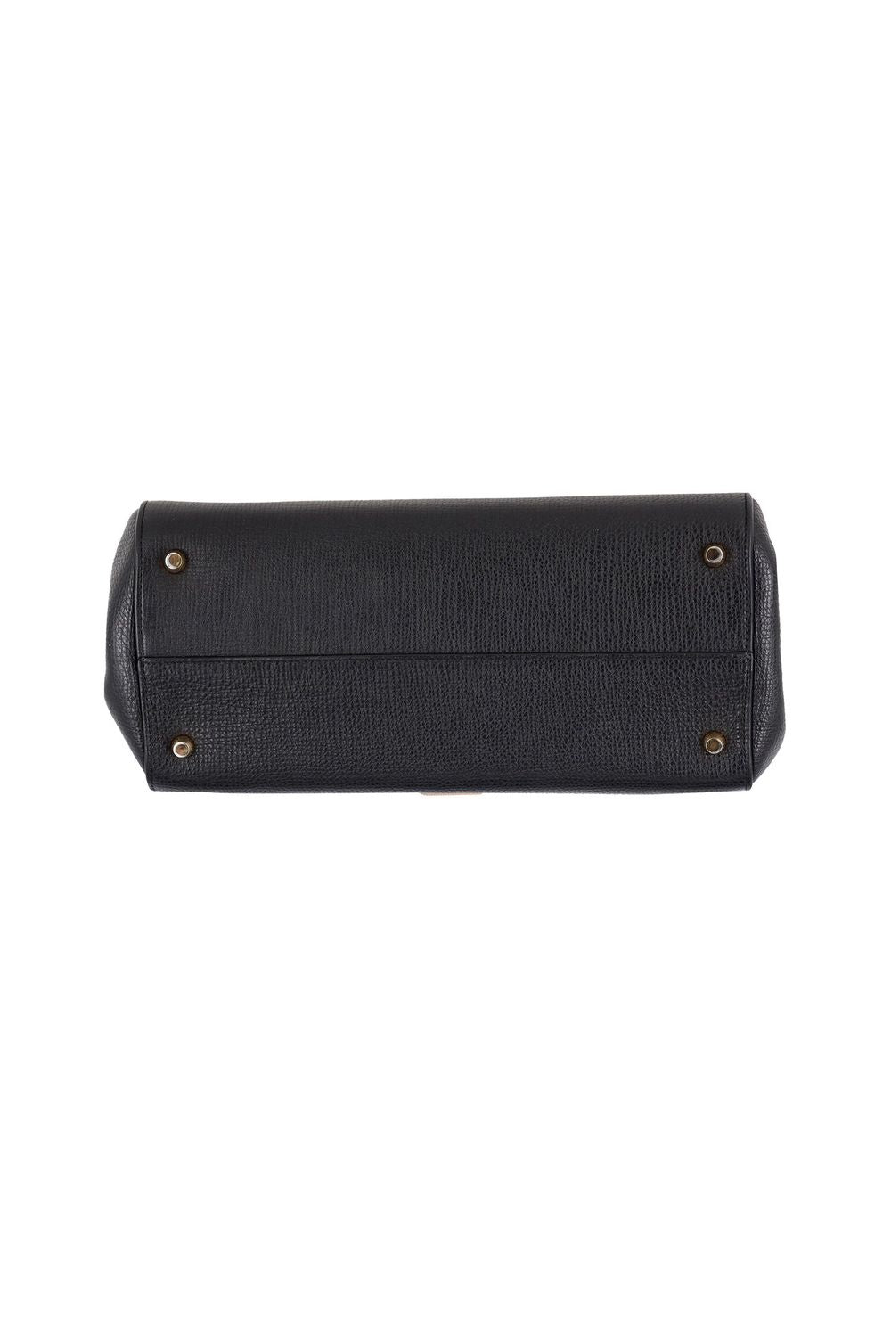 Bottega Veneta The Angle Bag in Black Calfskin Leather