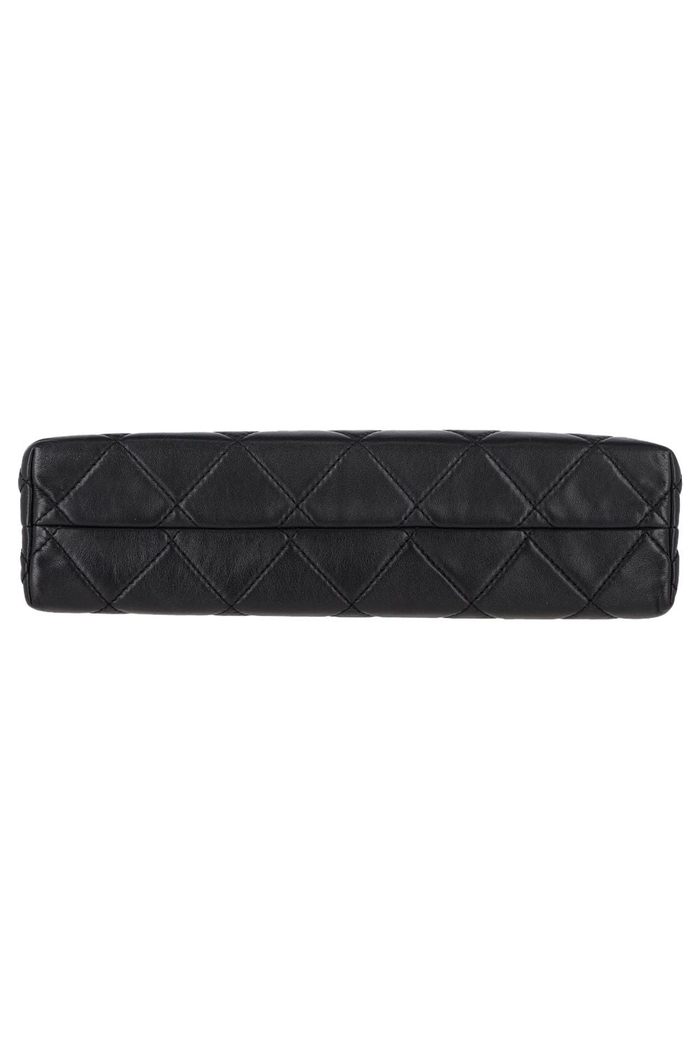 Chanel Maxi Quilted In The Business Flap Bag in Black Calfskin Leather