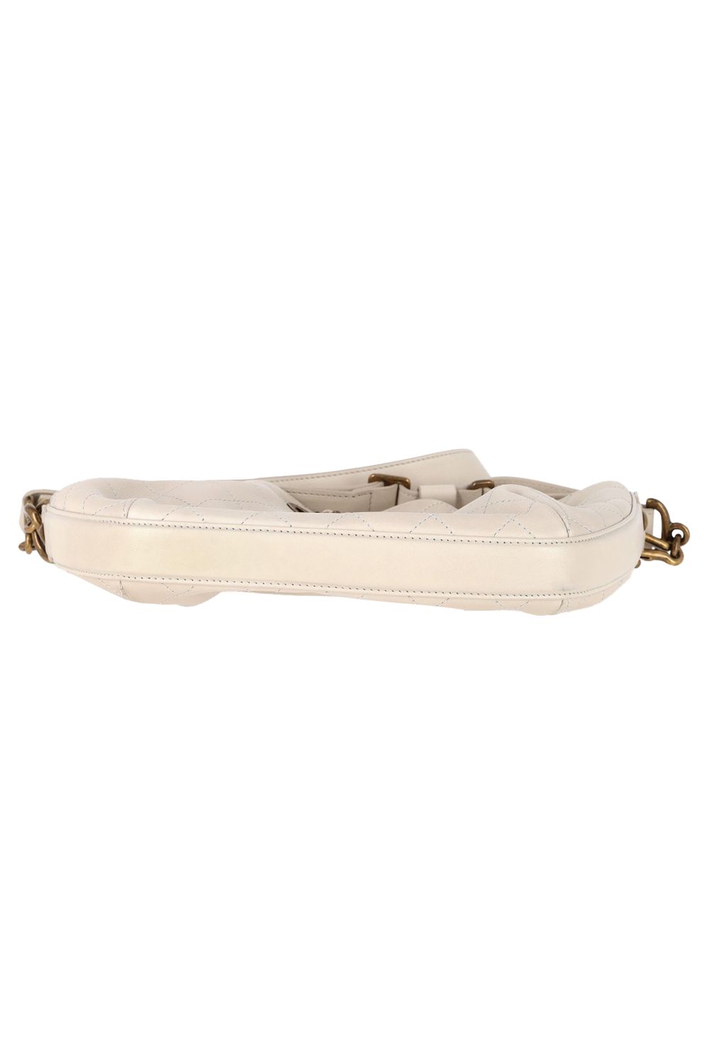 Chanel CC Paris-Rome Shoulder Bag in White Leather