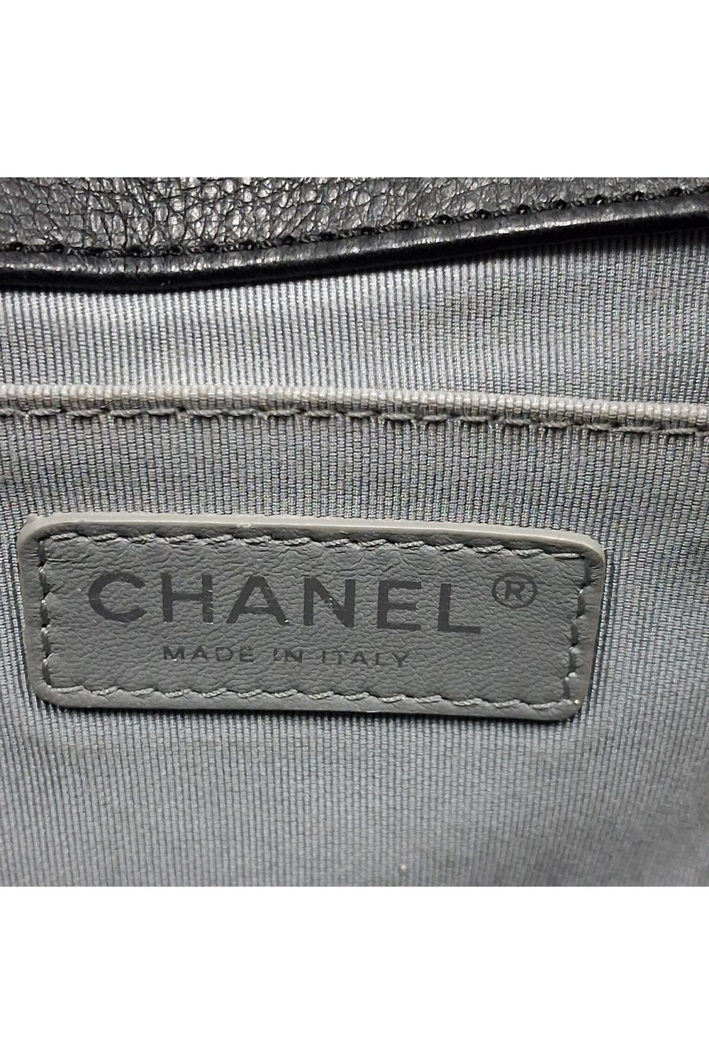Chanel Quilted Medium Double Stitch Boy Flap Bag in Black Leather