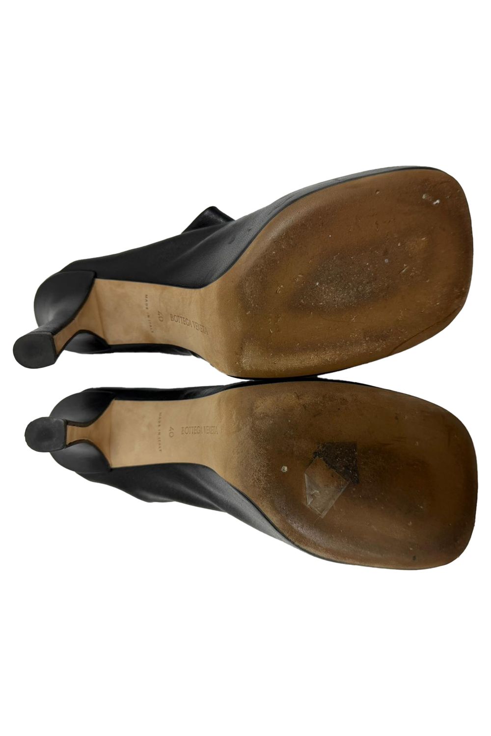 Bottega Veneta Bold Platform Mules in Black Leather