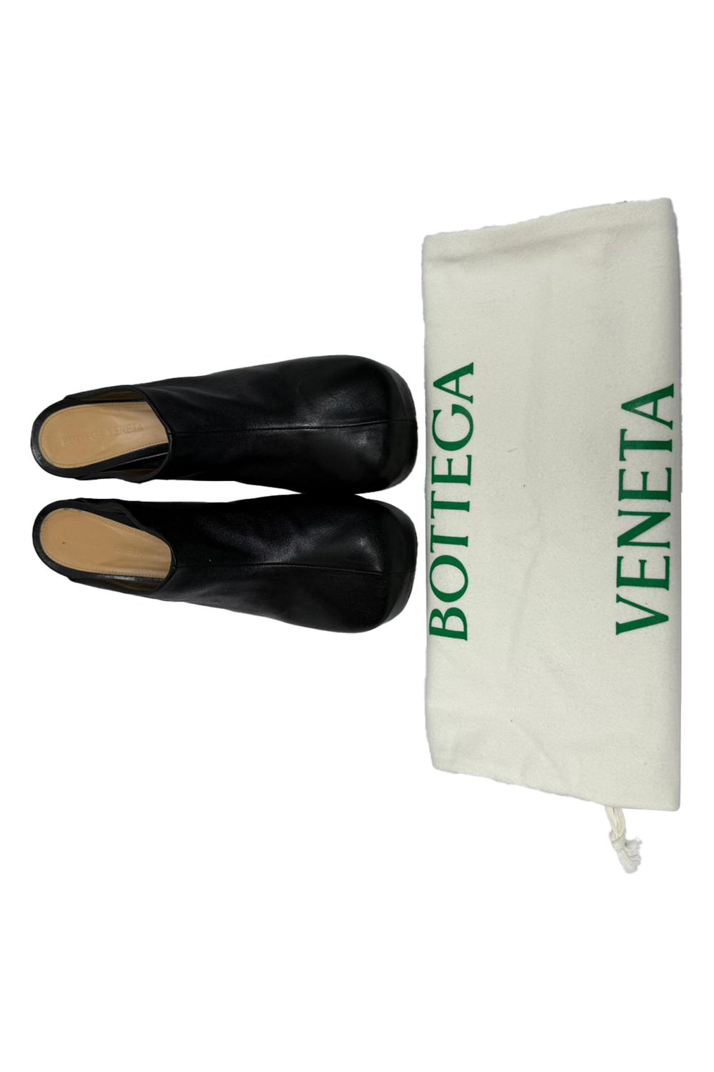 Bottega Veneta Bold Platform Mules in Black Leather