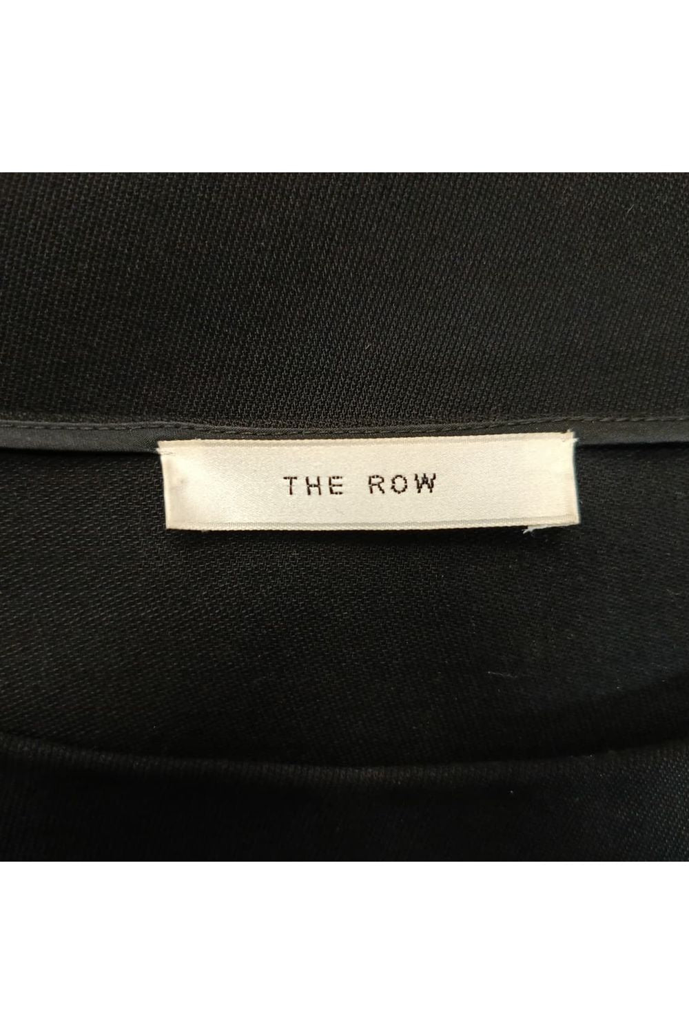 The Row Blouse in Black Virgin Wool