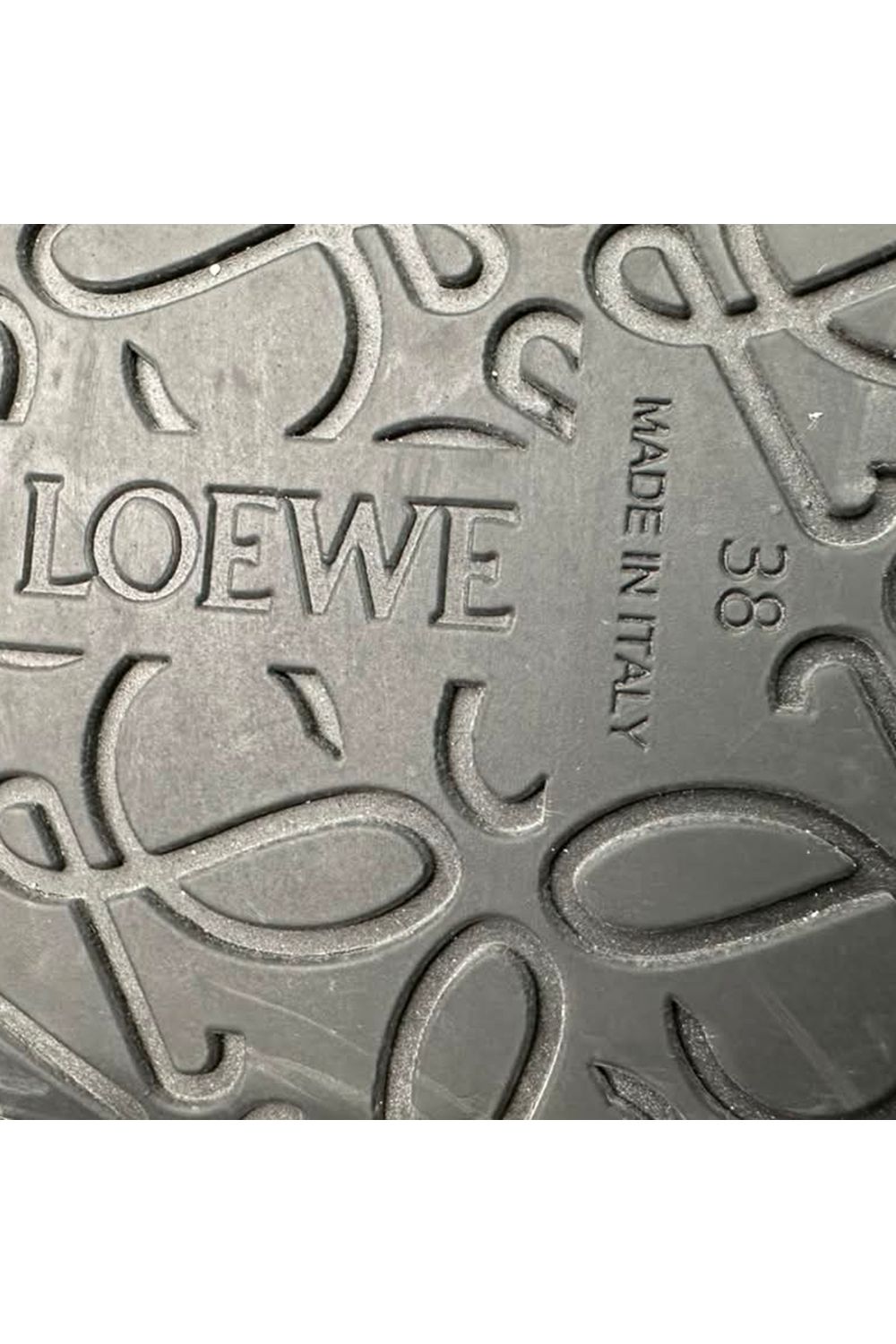 Loewe Ease Embellished Thong Slippers in Black Lamb Leather