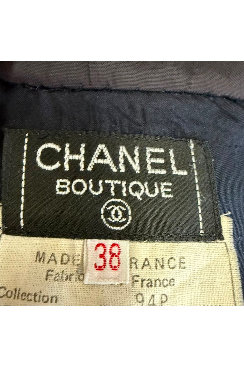 Chanel Evening Jacket and Skirt in Navy Blue Wool