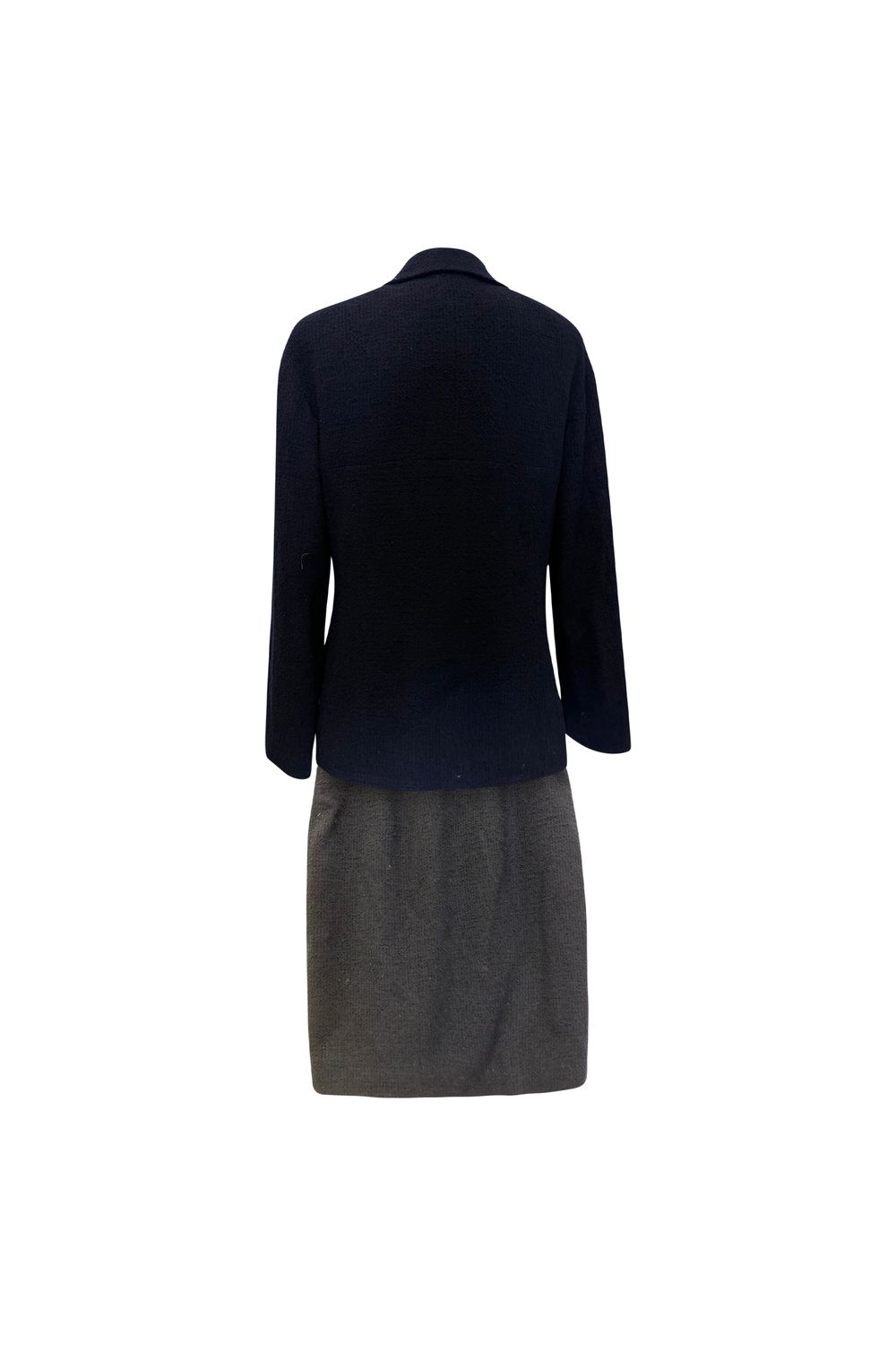 Chanel Evening Jacket and Skirt in Navy Blue Wool