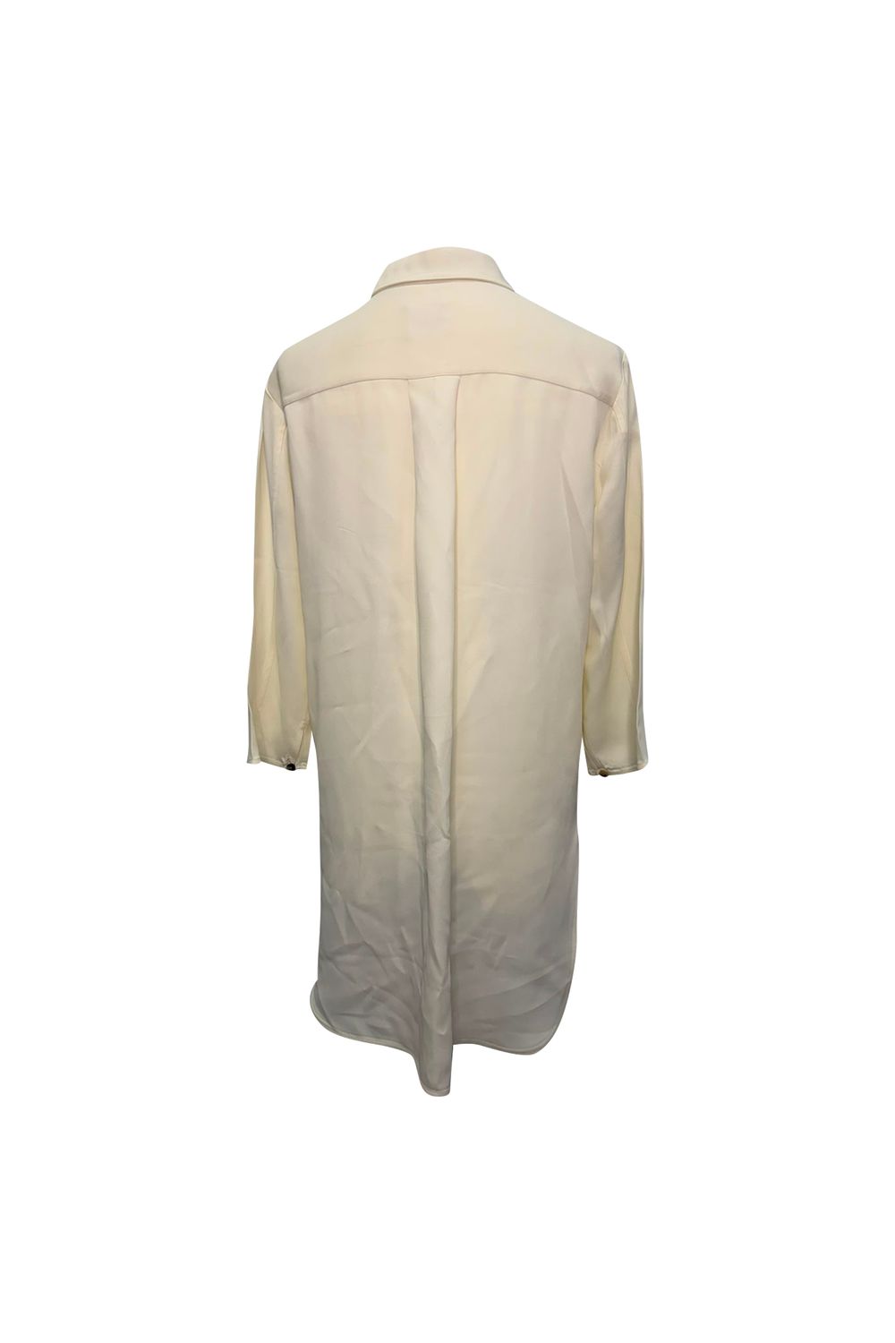 Khaite Button-Down Shirt in Cream Acetate