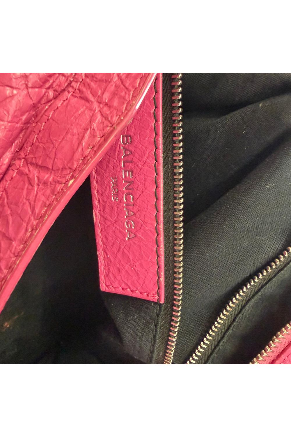 Balenciaga Small Classic City Studs Bag in Pink Leather