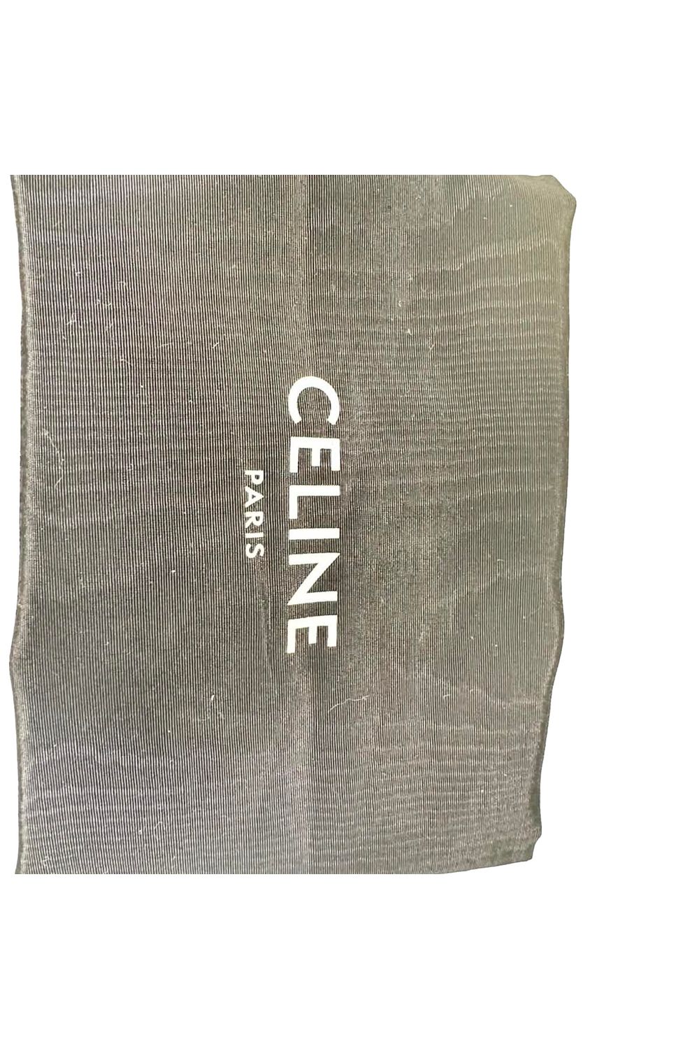 Celine Small Cuir Triomphe Bucket Bag in Brown Leather