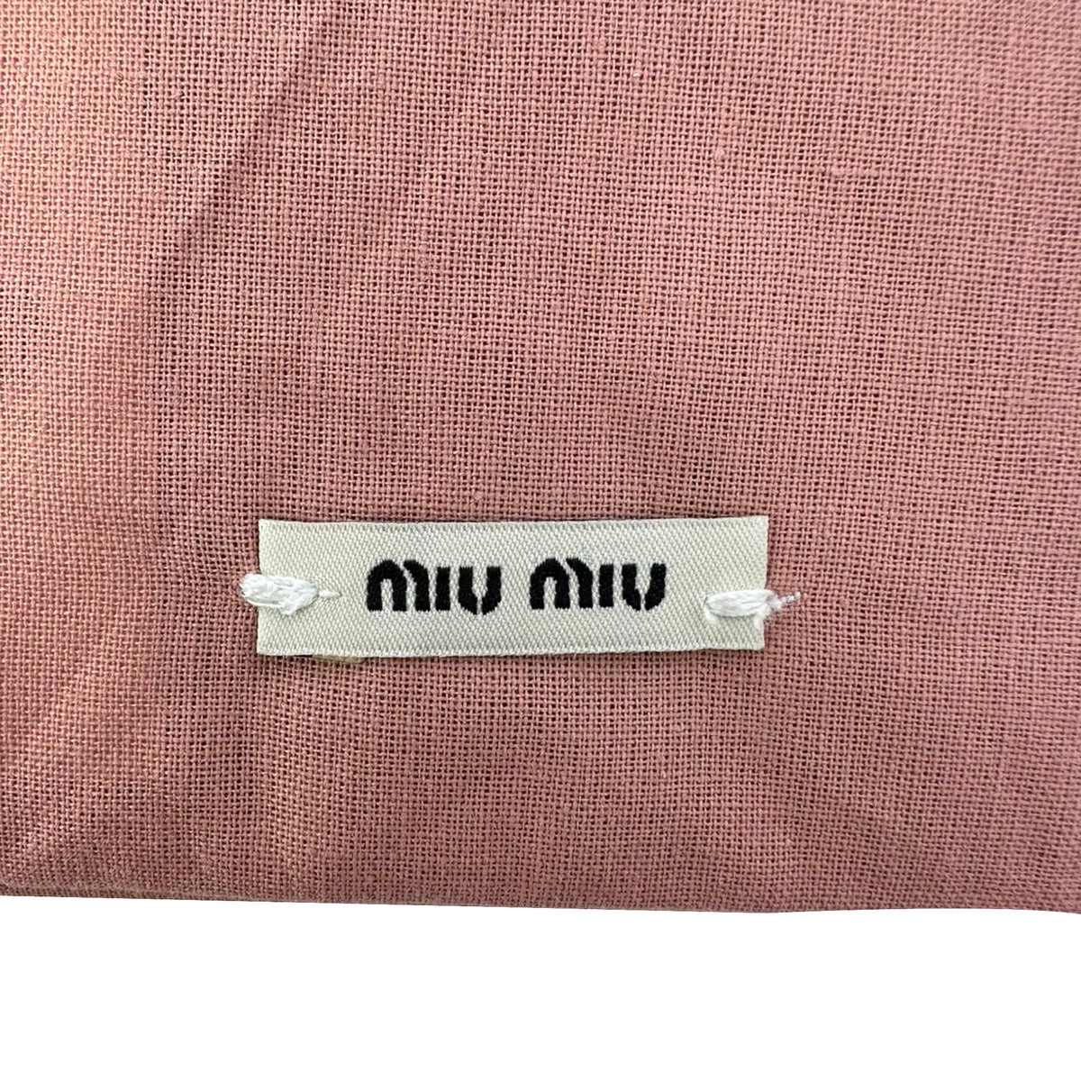 Miu Miu Buckle Accent Ballet Flats in Black Leather
