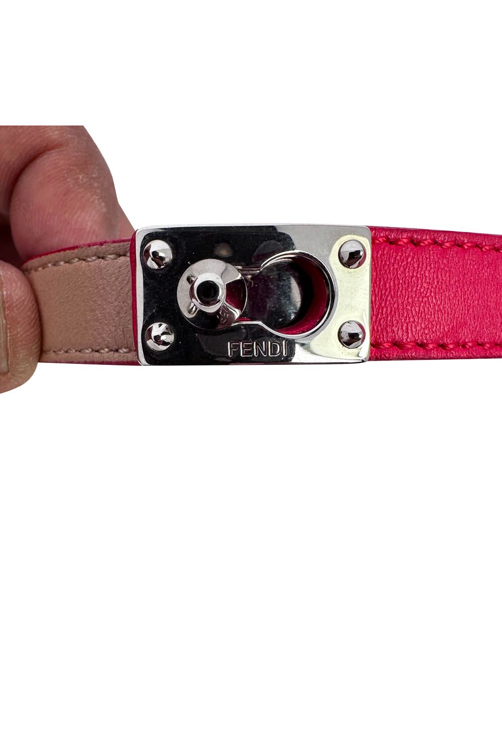 Fendi Double Wrap Bracelet in Multicolor Leather
