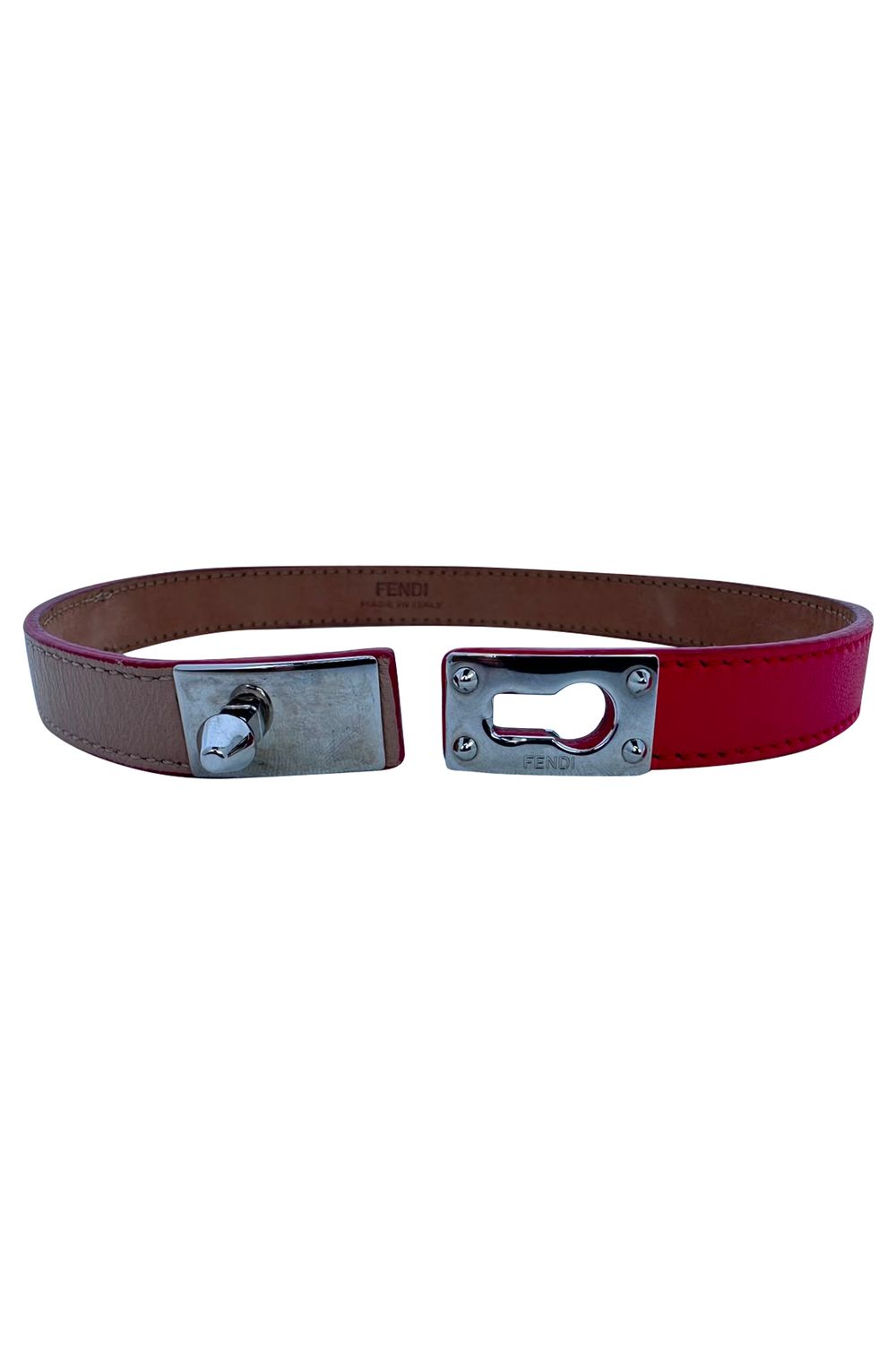Fendi Double Wrap Bracelet in Multicolor Leather