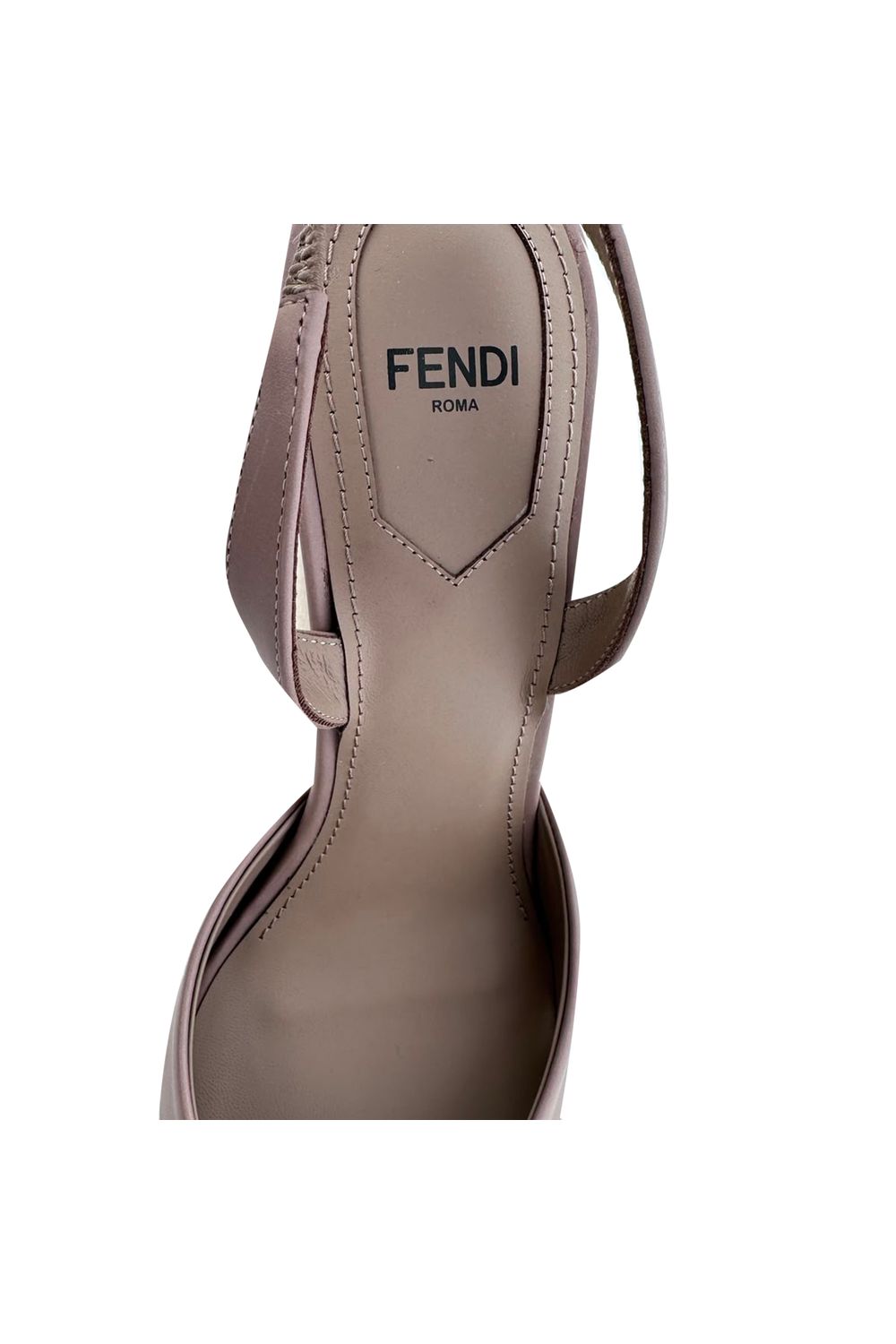 Fendi Fendi First Slingback Pumps in Beige Calf Leather
