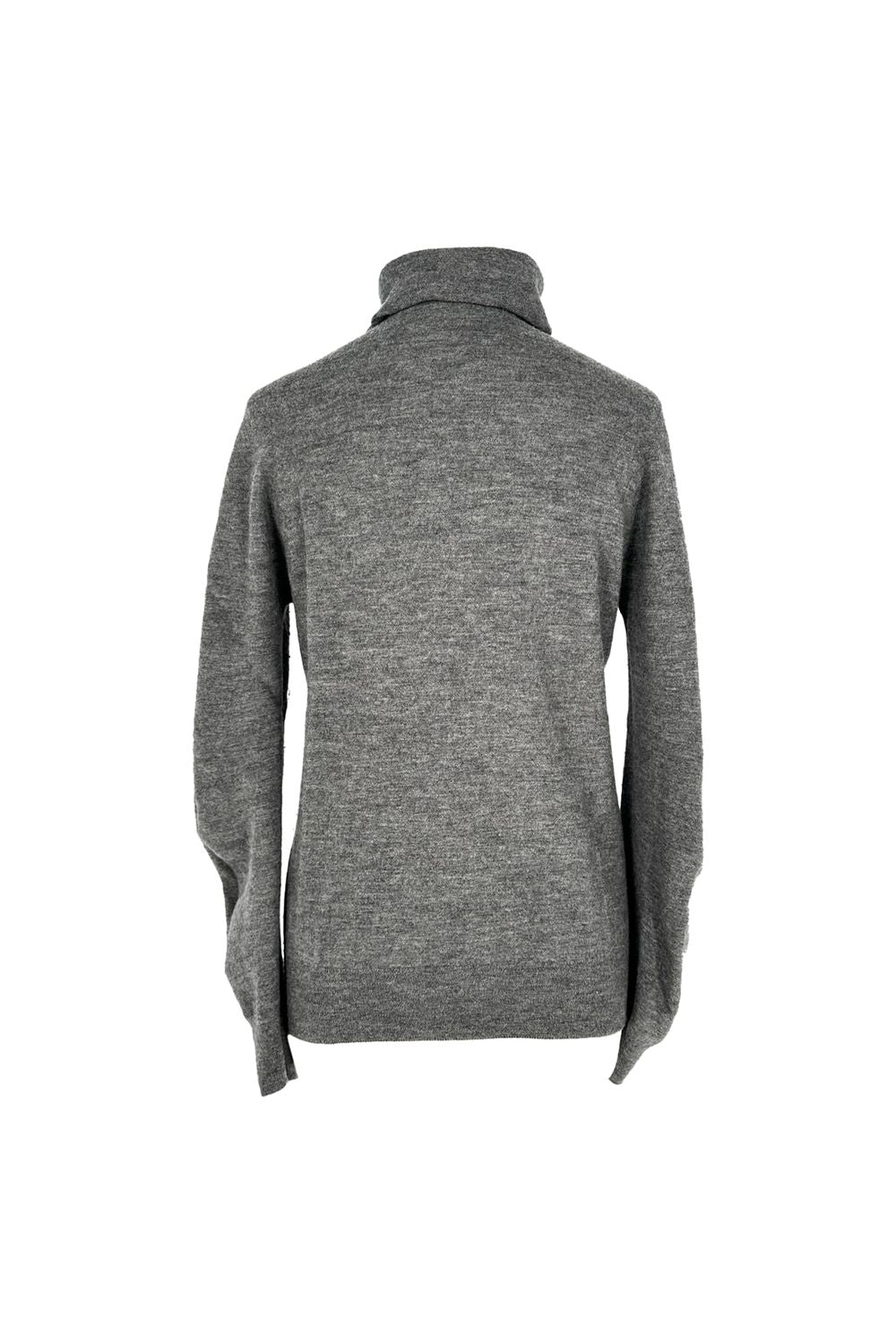 Celine Turtleneck Sweater in Grey Cashmere