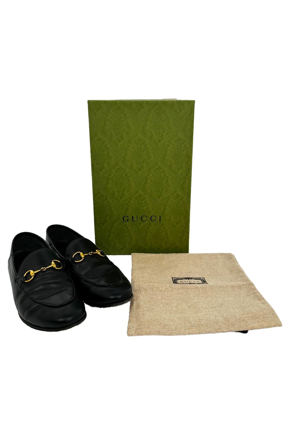 Gucci Horsebit Loafers in Black Calf Leather