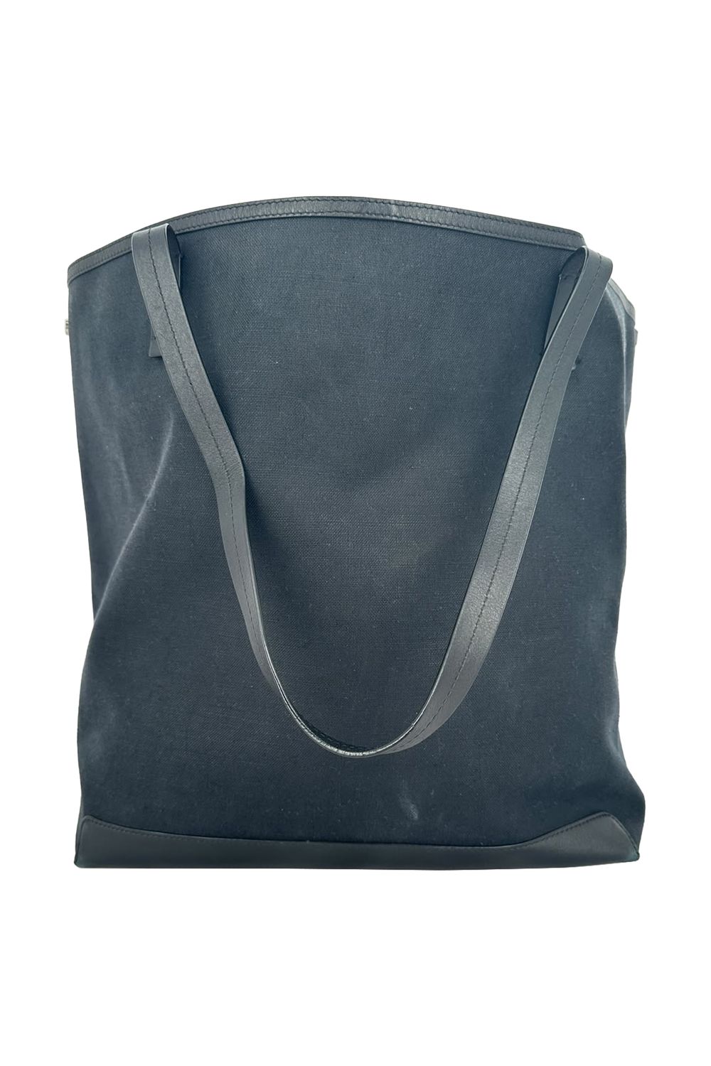 The Row Park Tote Three Canvas Tote Bag in Black Nylon Canvas
