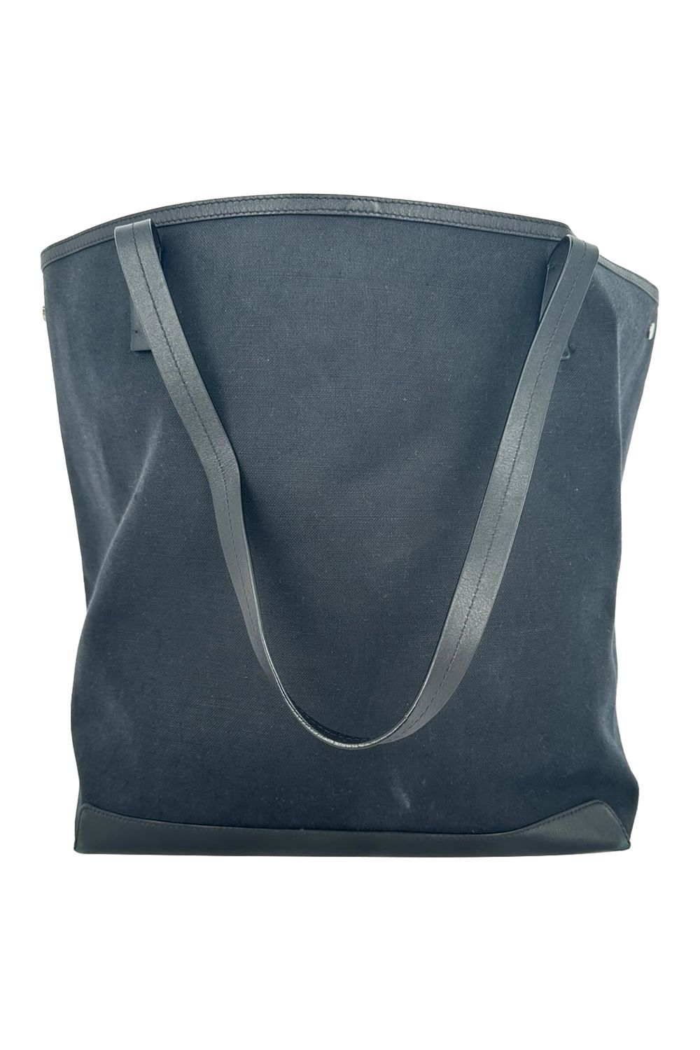 The Row Park Tote Three Canvas Tote Bag in Black Nylon Canvas
