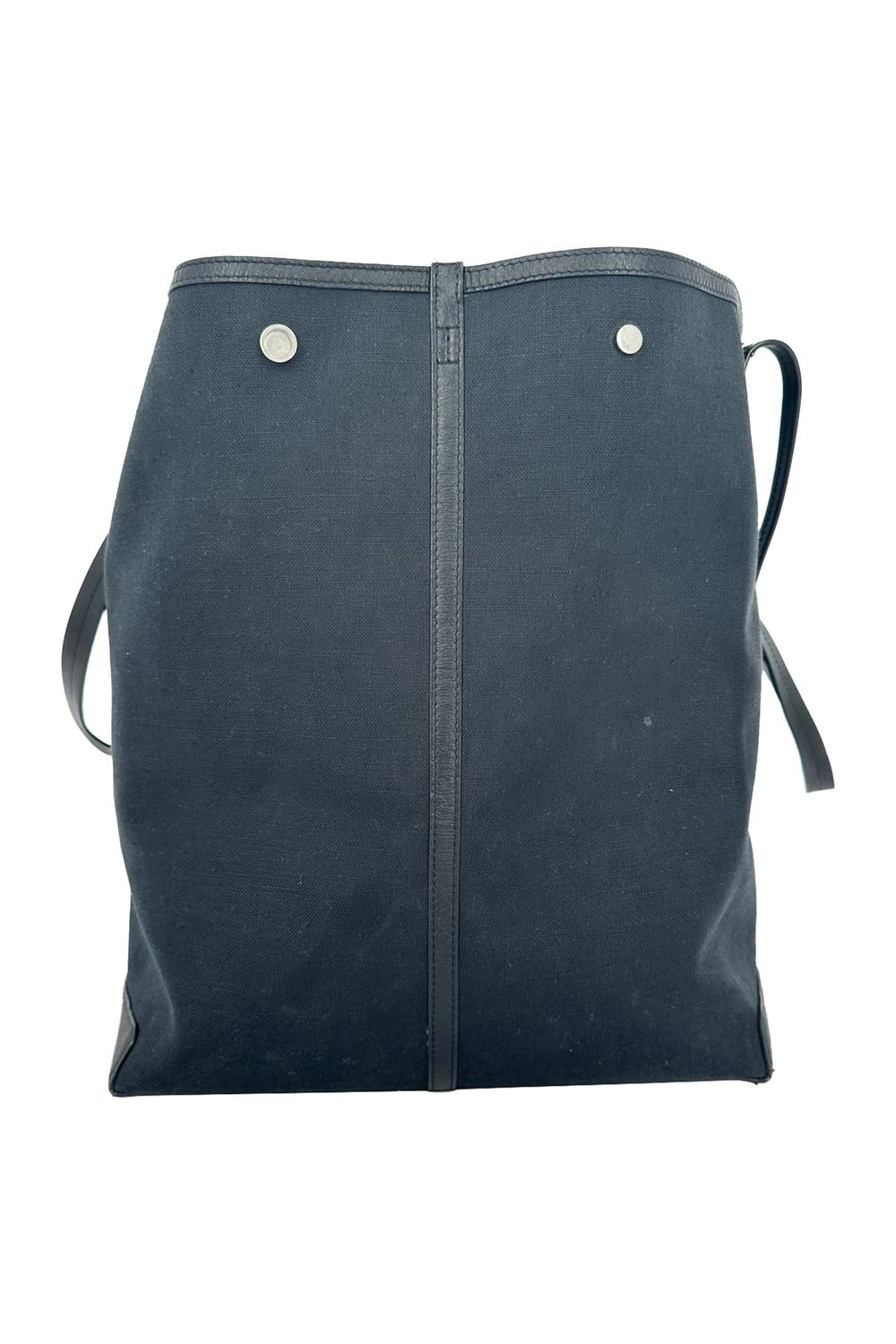 The Row Park Tote Three Canvas Tote Bag in Black Nylon Canvas