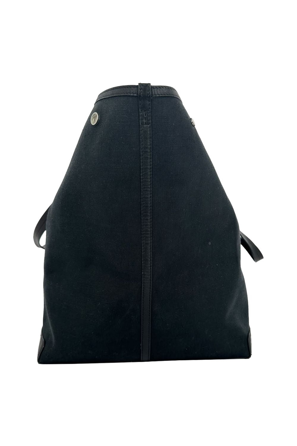 The Row Park Tote Three Canvas Tote Bag in Black Nylon Canvas