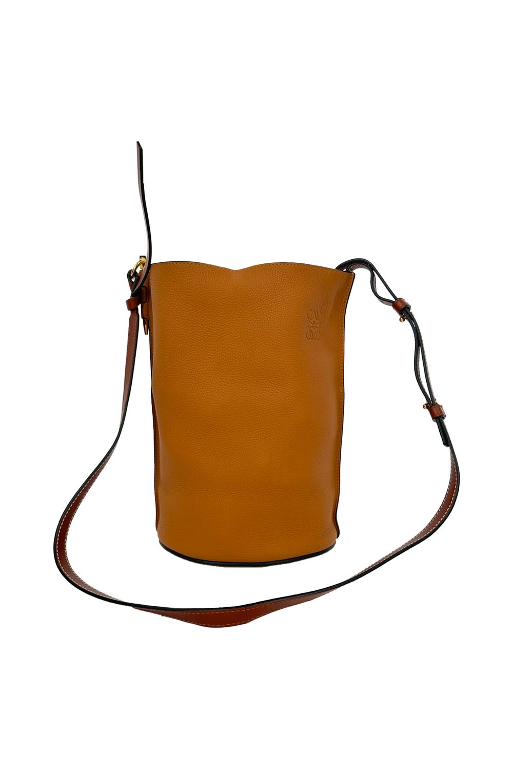 Loewe Gate Bucket Bag in Camel Leather