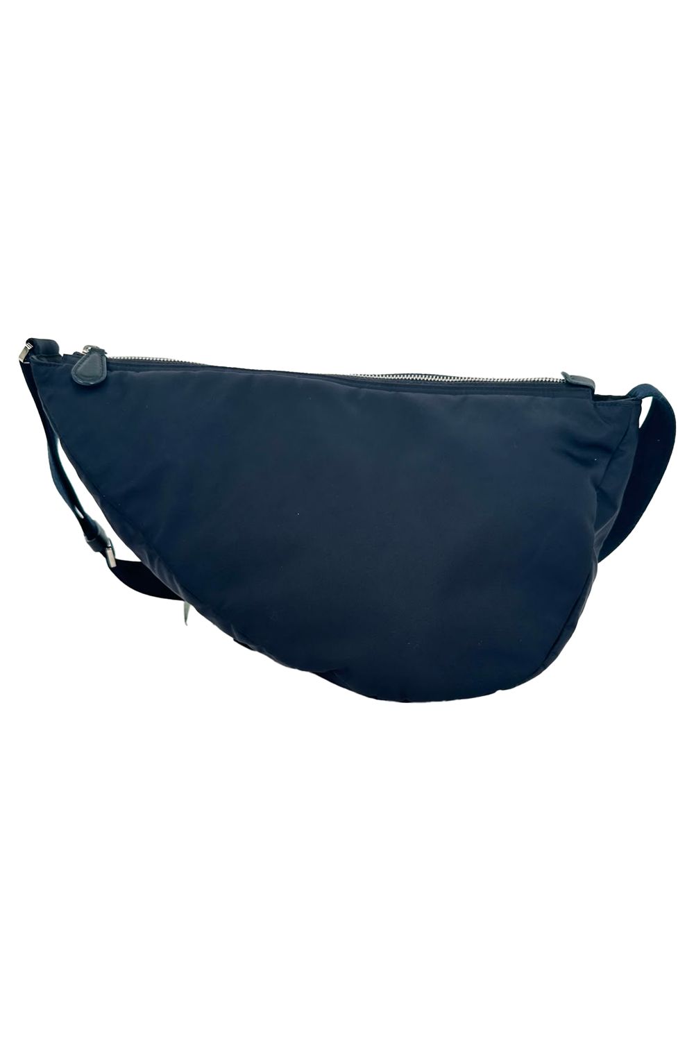 The Row Slouchy Banana Two Bag in Black Nylon