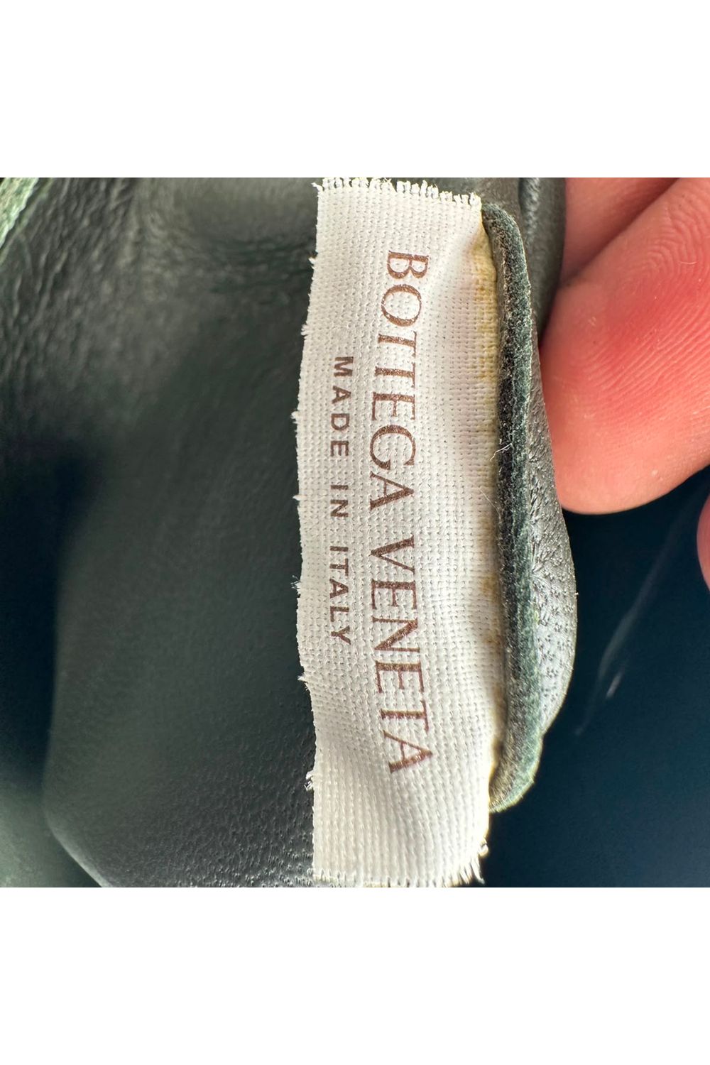 Bottega Veneta Intrecciato Cassette Bag in Green Leather