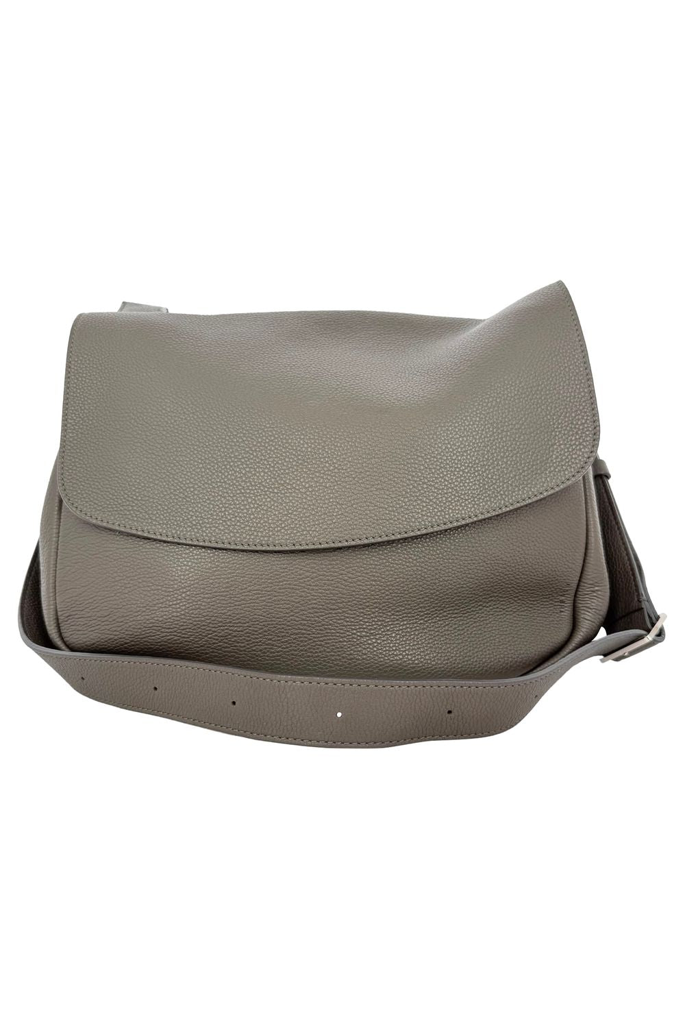 The Row Small Mail Bag in Olive Green