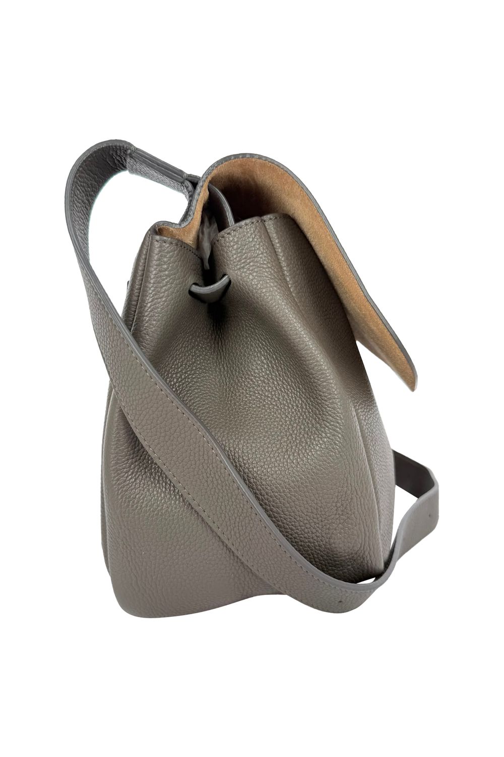 The Row Small Mail Bag in Olive Green