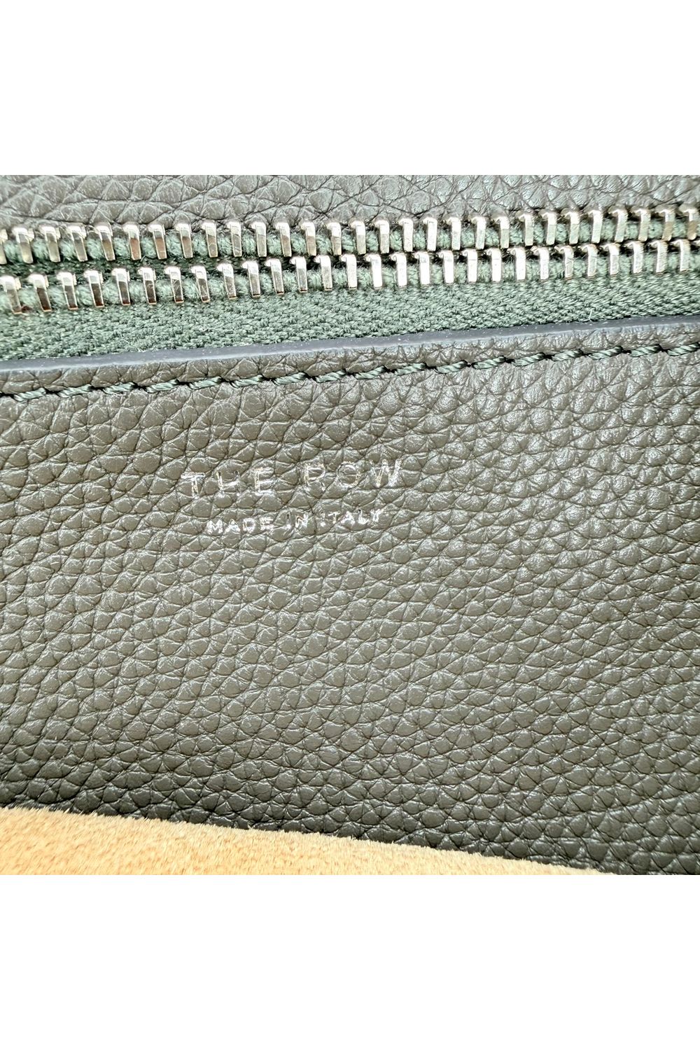 The Row Small Mail Bag in Olive Green